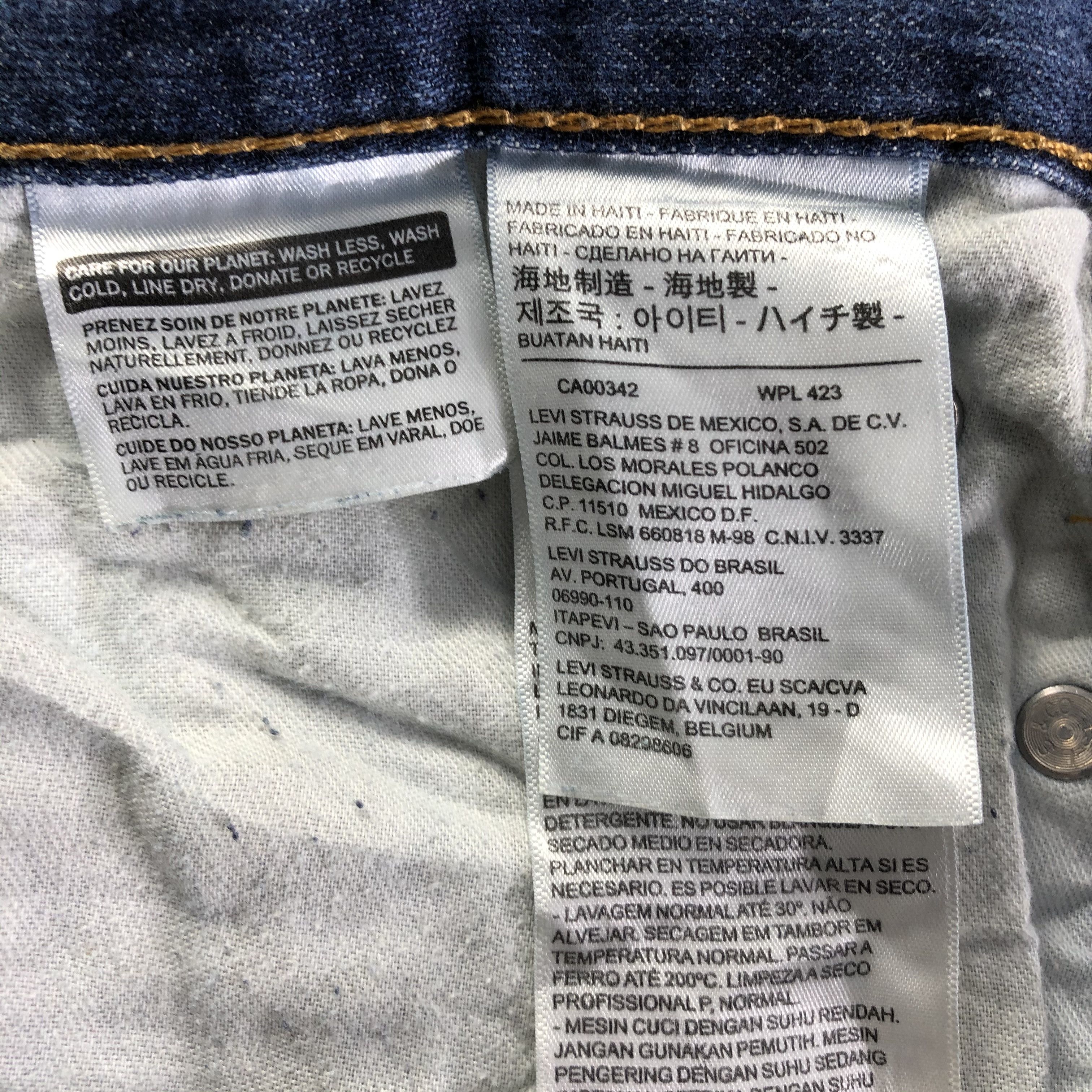 Levi's Vintage Blue Wash Levis 514 Jeans-J4323 Size US 32 / EU 48 - 9 Thumbnail
