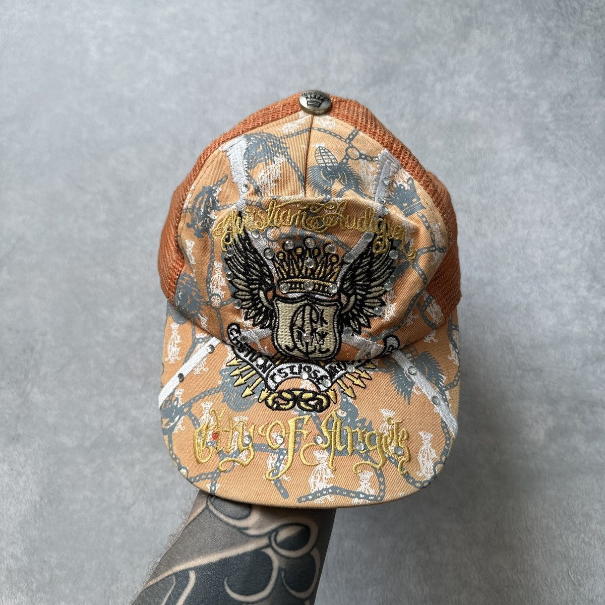 Christian Audigier Christian Audigier x Ed Hardy Hat Print Cap Size ONE SIZE - 2 Thumbnail