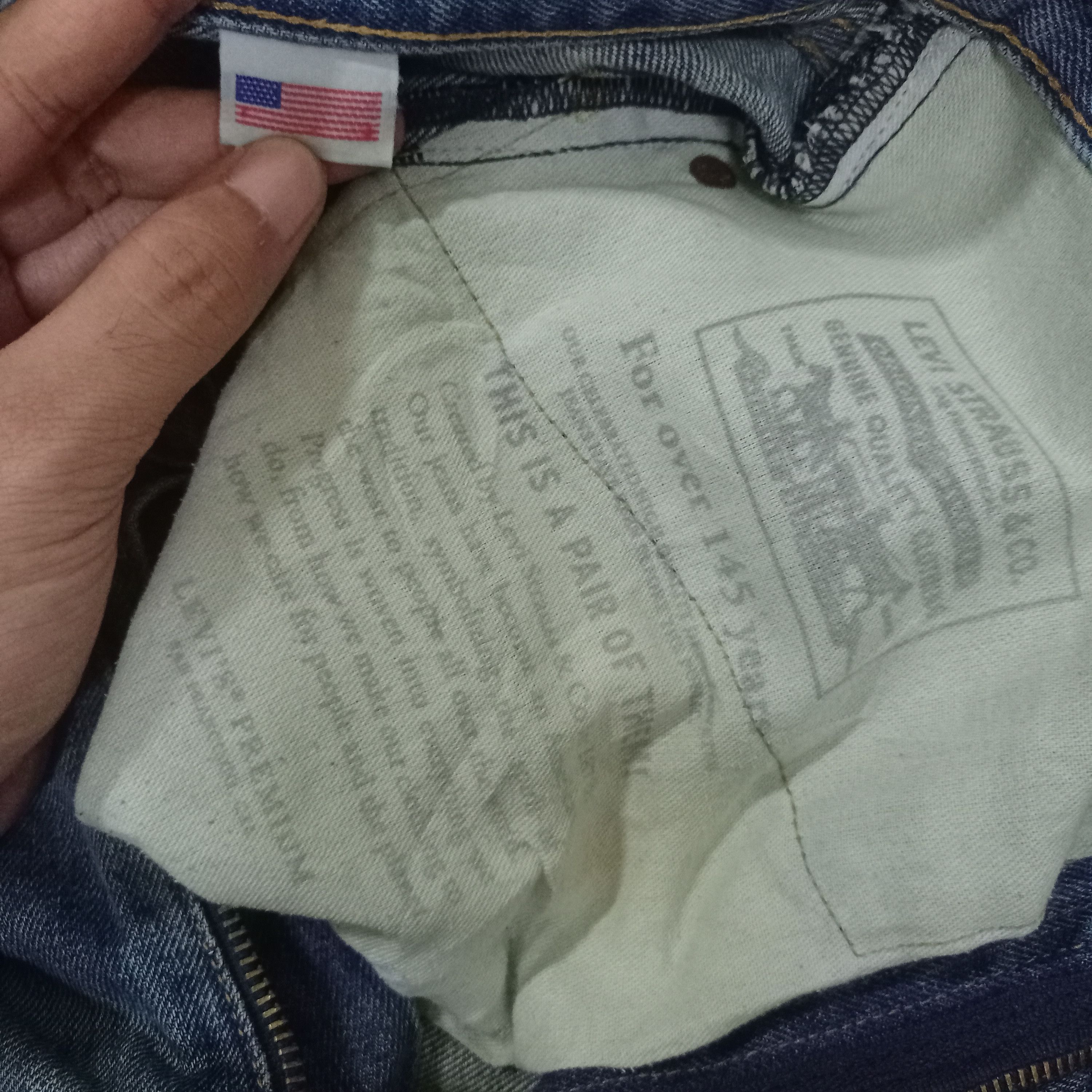 Levi's Vintage USA Levis Big E Mud Wash Baggy Jeans 36x31 Size US 36 / EU 52 - 8 Thumbnail