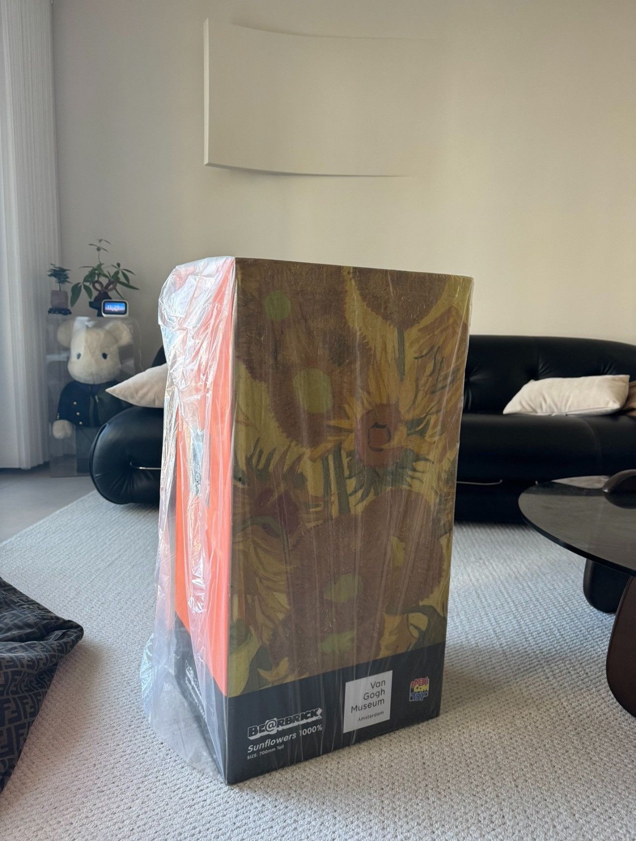Medicom Toy Bearbrick Van Gogh Museum Sunflowers Yellow 1000% Size ONE SIZE - 9 Thumbnail