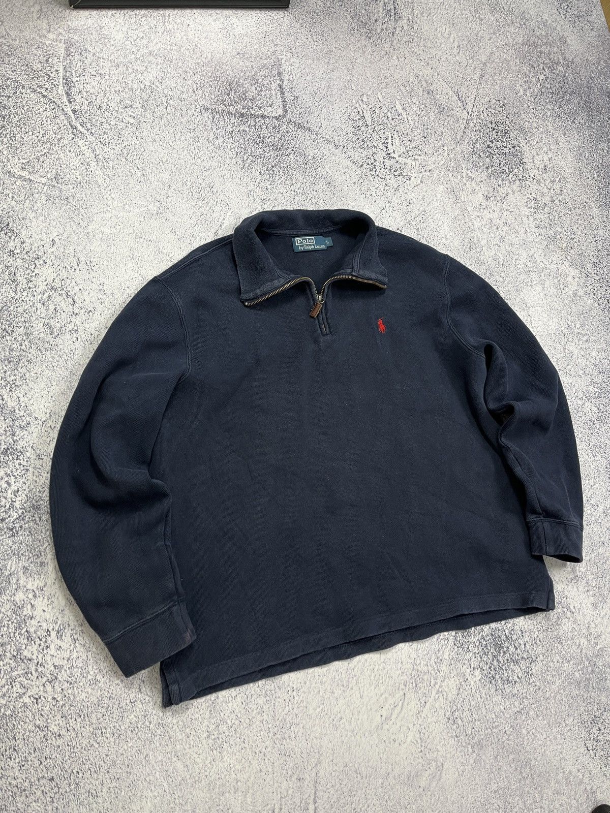 Polo Ralph Lauren × Vintage Vintage 90’s Polo Ralph Lauren Sweater Quarter Zip Old Money Size US L / EU 52-54 / 3 - 4 Thumbnail