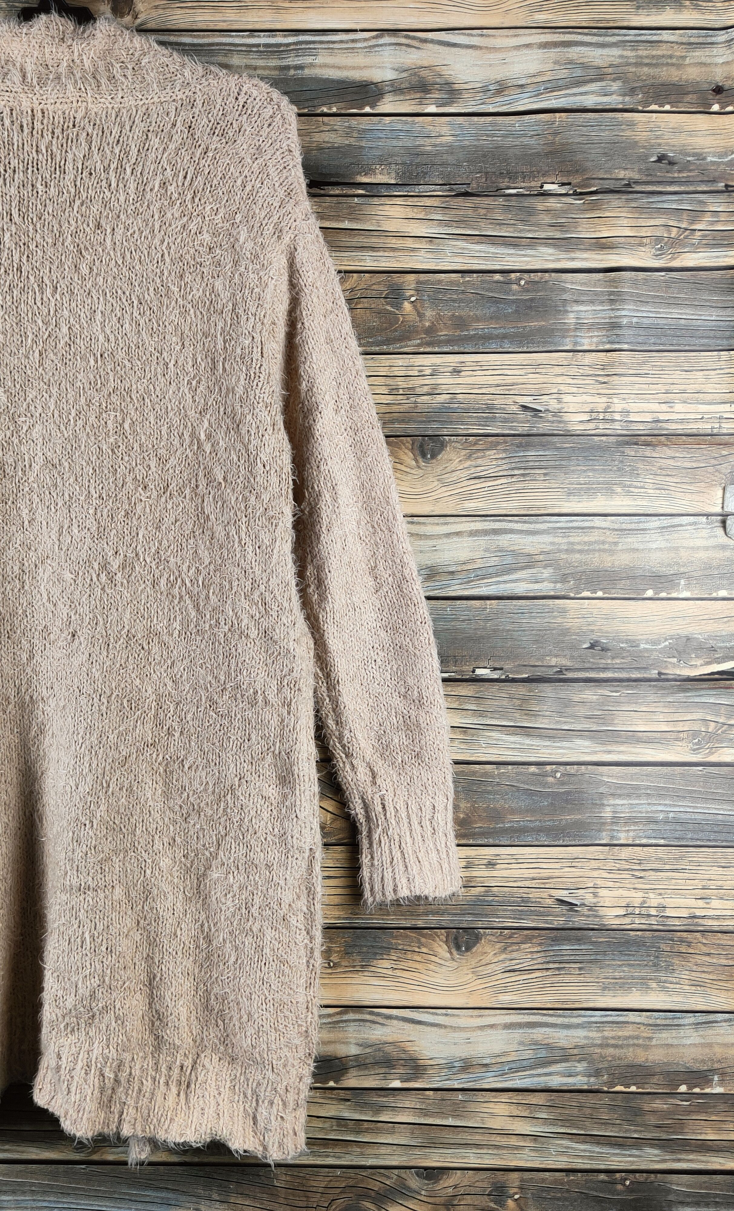 Japanese Brand DL As know as Beige Fur Mohair Knitwear Cardigan #46-938 Size M / US 6-8 / IT 42-44 - 8 Thumbnail