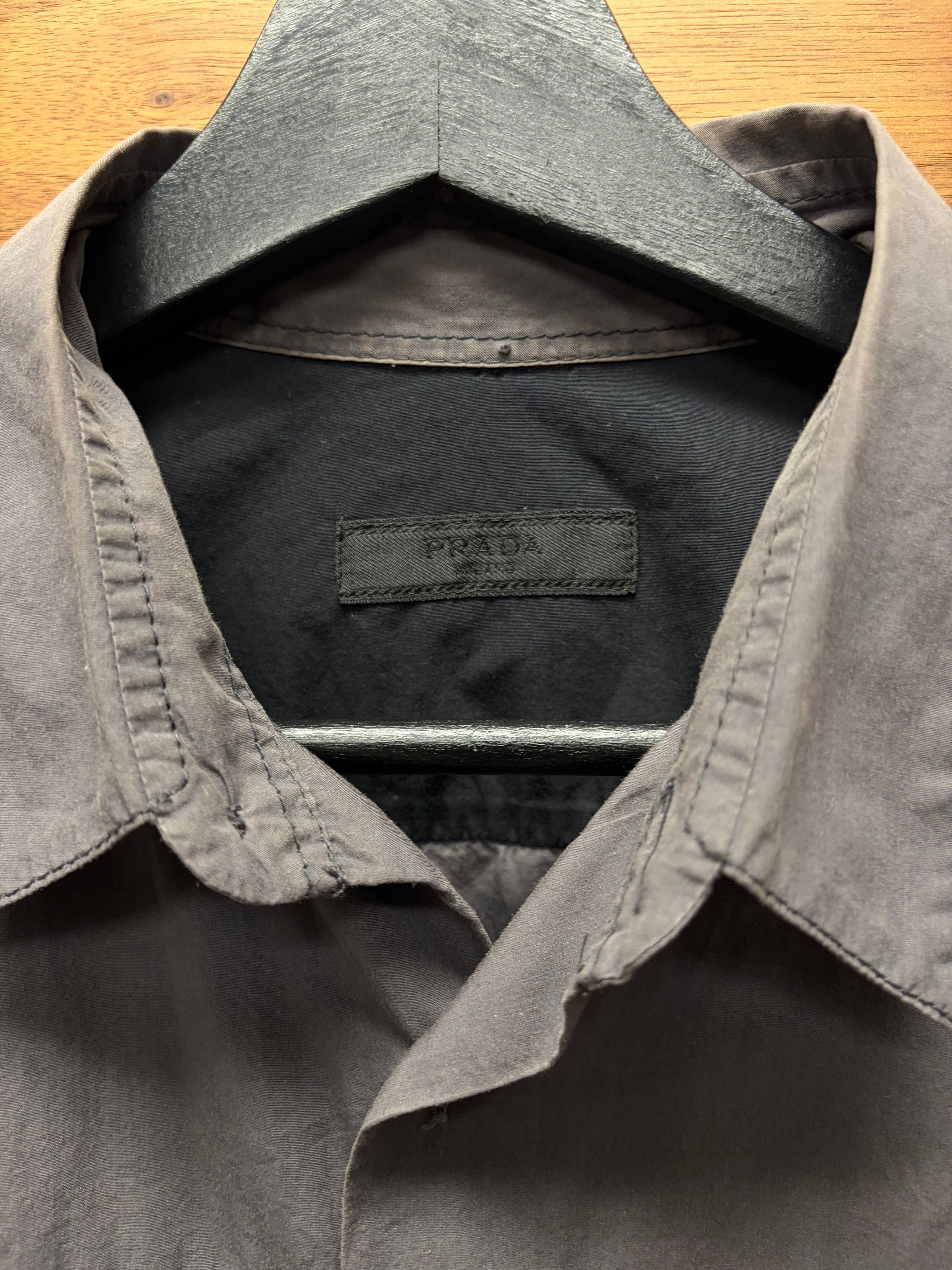 Prada SS2015 Prada ‘Mechanic’ Panelled Cotton Work Shirt Size US M / EU 48-50 / 2 - 3 Thumbnail