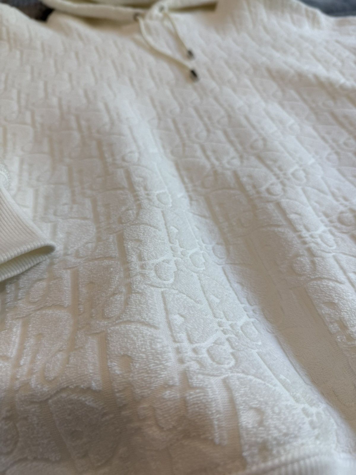 Dior Dior Oblique White Hoodie Size US L / EU 52-54 / 3 - 2 Thumbnail