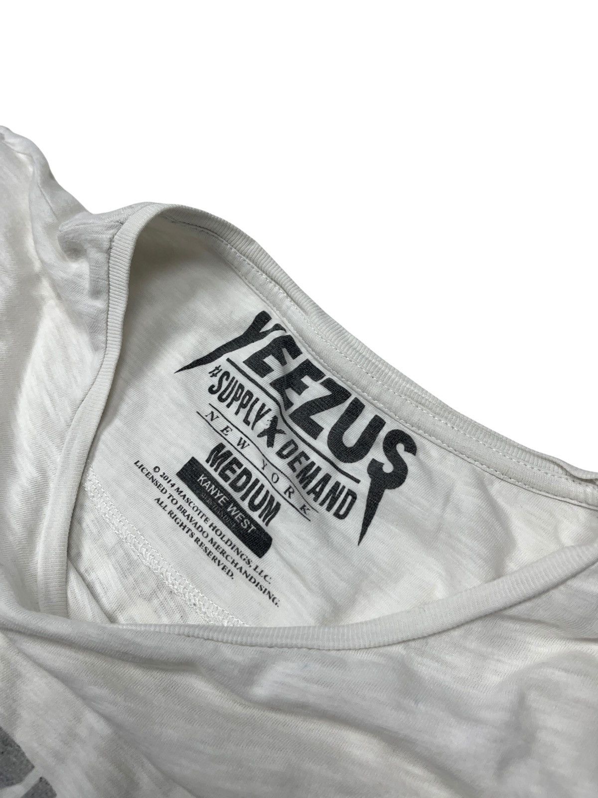 Kanye West × Rap Tees × Supply & Demand 2014 Yeezus Kanye West x Supply Demand Tour T-shirt Size US M / EU 48-50 / 2 - 5 Thumbnail