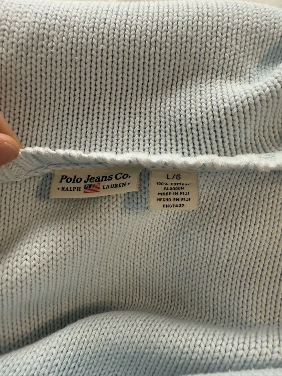 Polo Ralph Lauren × Ralph Lauren × Ralph Lauren Sport Ralph Lauren vintage polo amerykan flag USA sweater damski Size L / US 10 / IT 46 - 6 Thumbnail