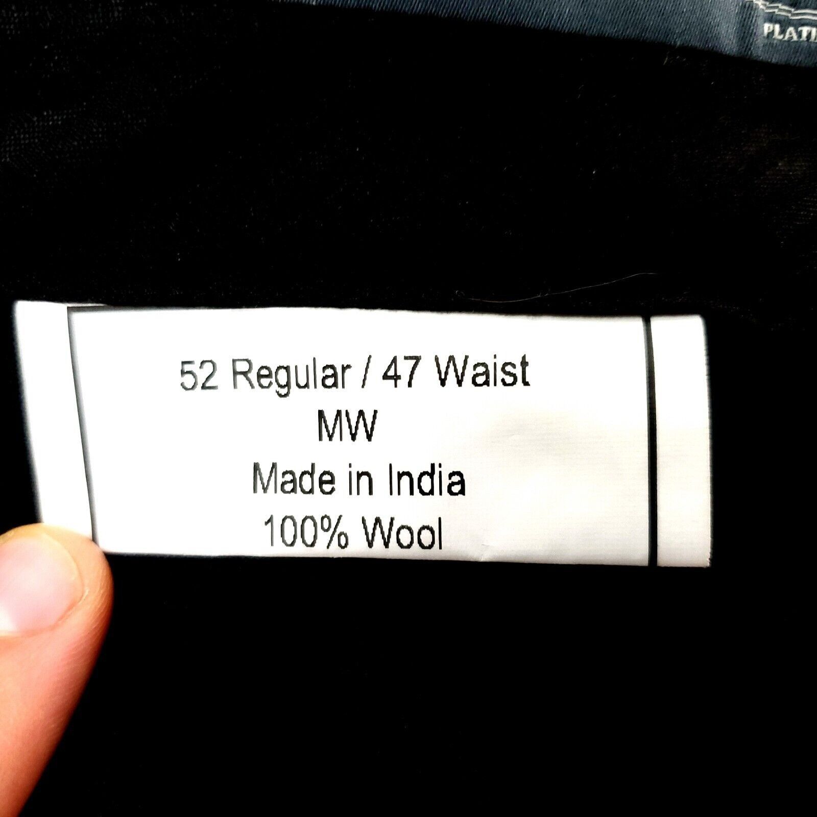 Pronto Uomo Pronto Uomo Platinum Wool Dress Pants 43/28 Gray Flat Font H Size 42R - 3 Thumbnail