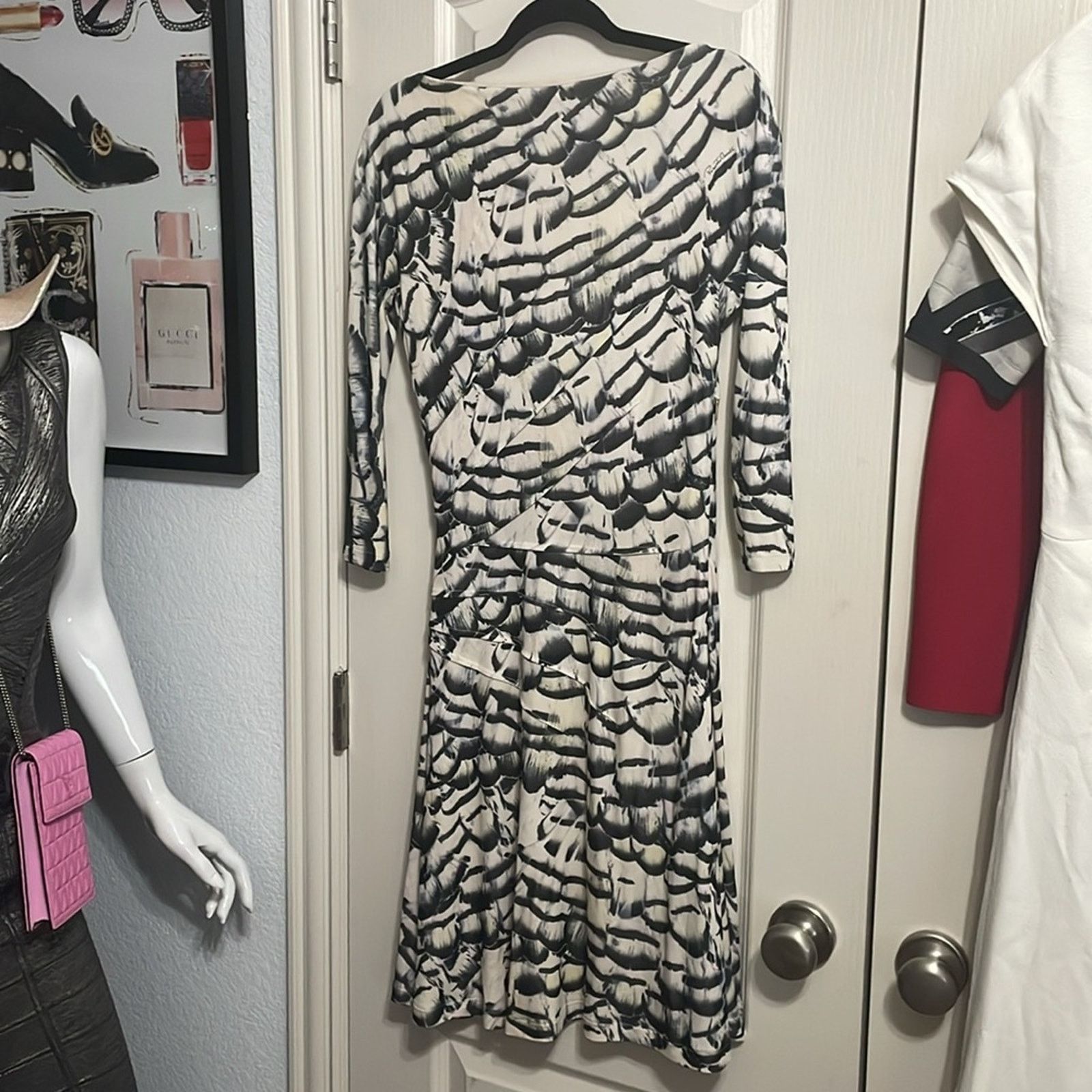 Roberto Cavalli Roberto Cavalli Pre-Fall 2009 Printed Mini Dress Size M / US 6-8 / IT 42-44 - 3 Thumbnail