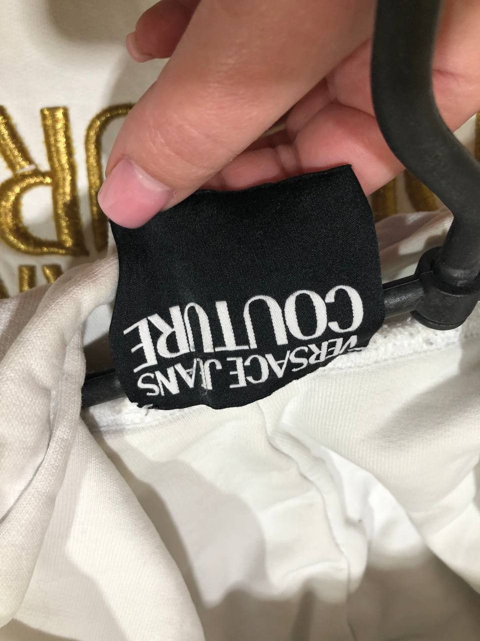 Versace Jeans Couture Versace Jeans Couture Hoodie Gold Logo Print Size US XS / EU 42 / 0 - 2 Thumbnail