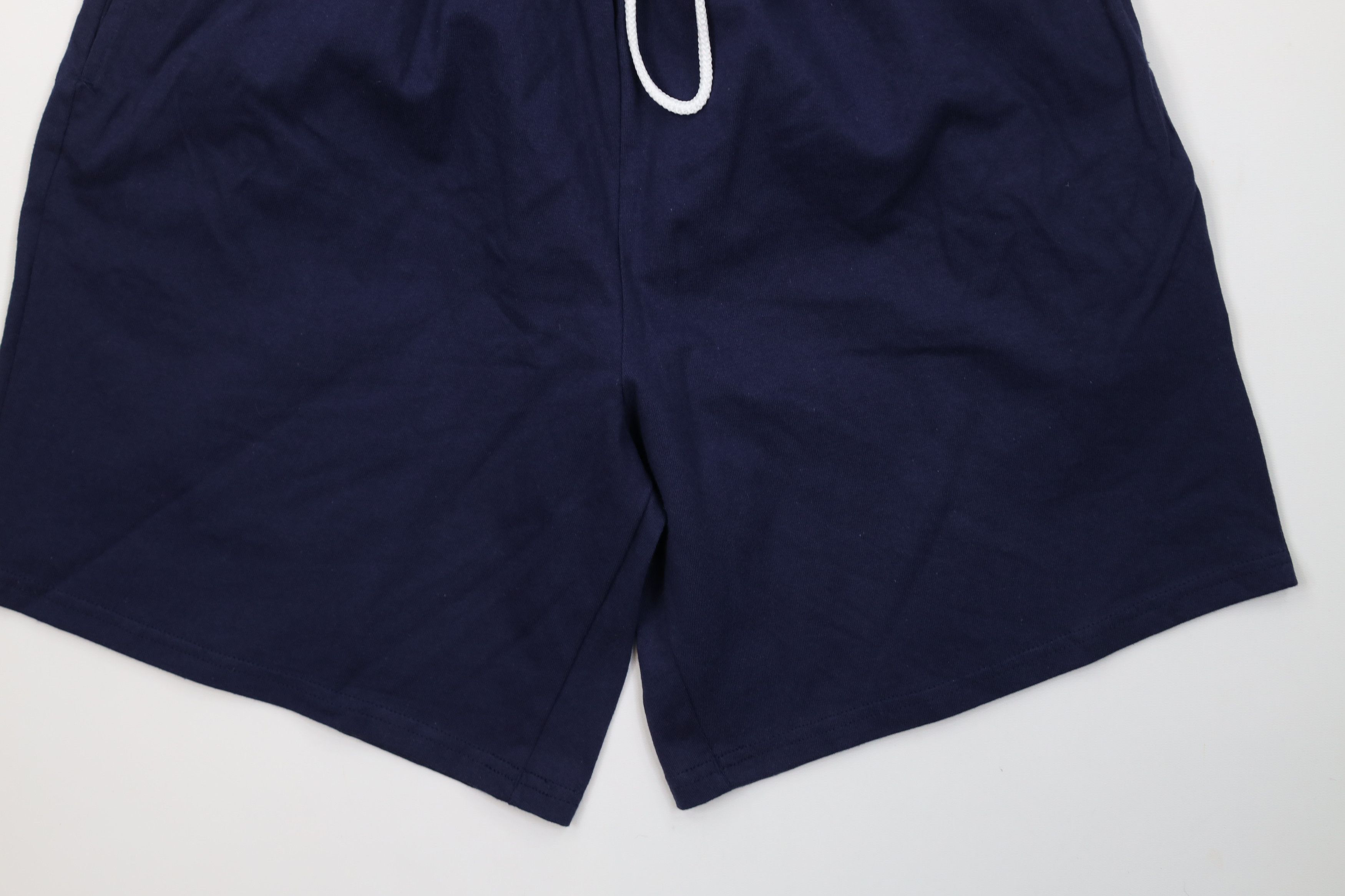 Vintage Vintage 90s Y2K Streetwear Heavyweight Cotton Shorts Blue Size US 34 / EU 50 - 4 Thumbnail