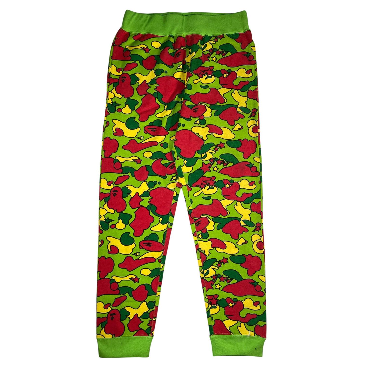 Bape Bape Green & Red Camo Sweats Size US 30 / EU 46 - 1 Thumbnail