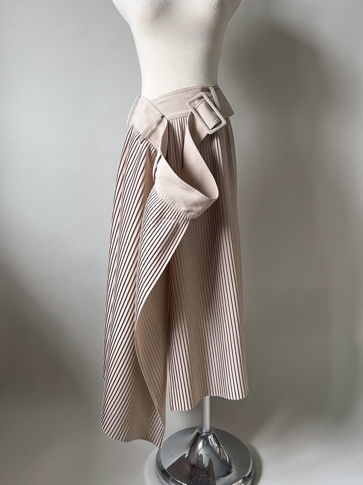rokh rokh Deconstructed Asymmetric Wrap Pleated Skirt Size 26" / US 2 / IT 38 - 1 Thumbnail
