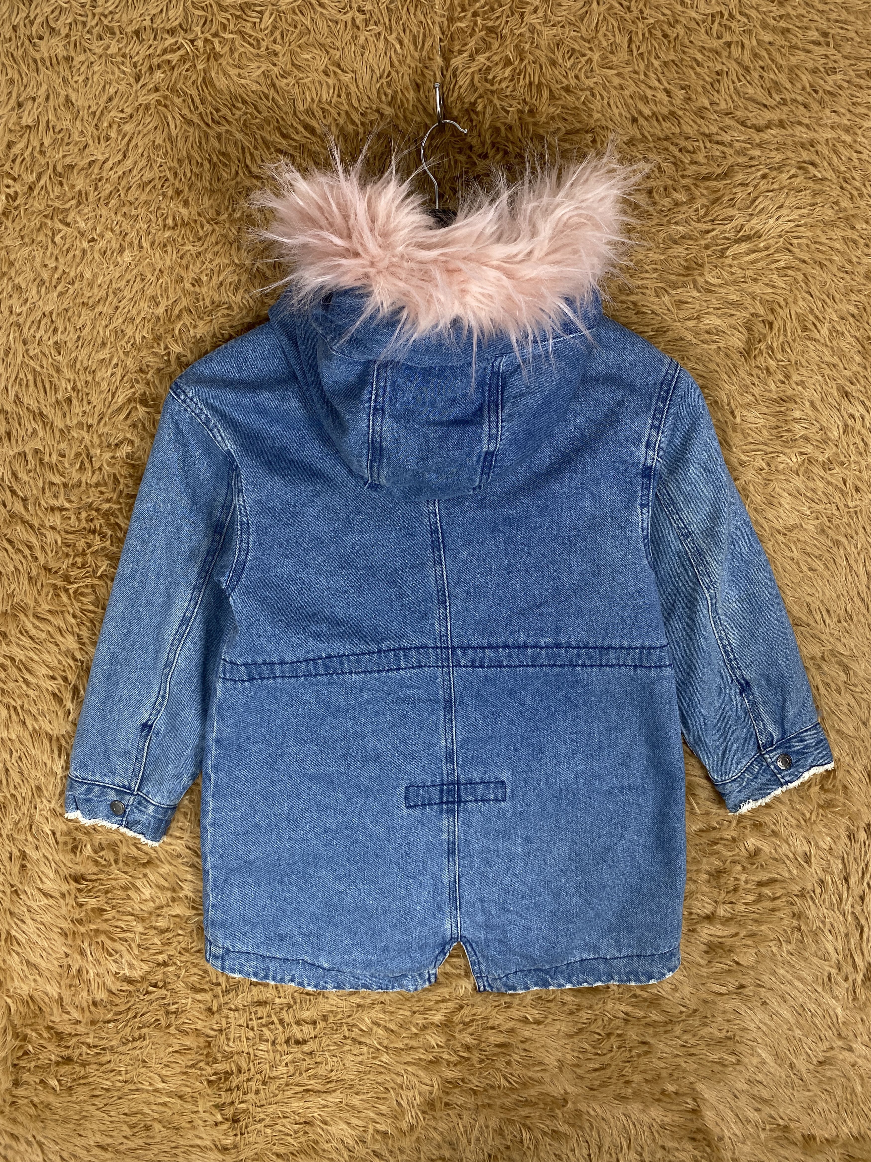 Zara Zara Girl Hoodie Fleece Lining Denim Jacket Size M / US 6-8 / IT 42-44 - 5 Thumbnail