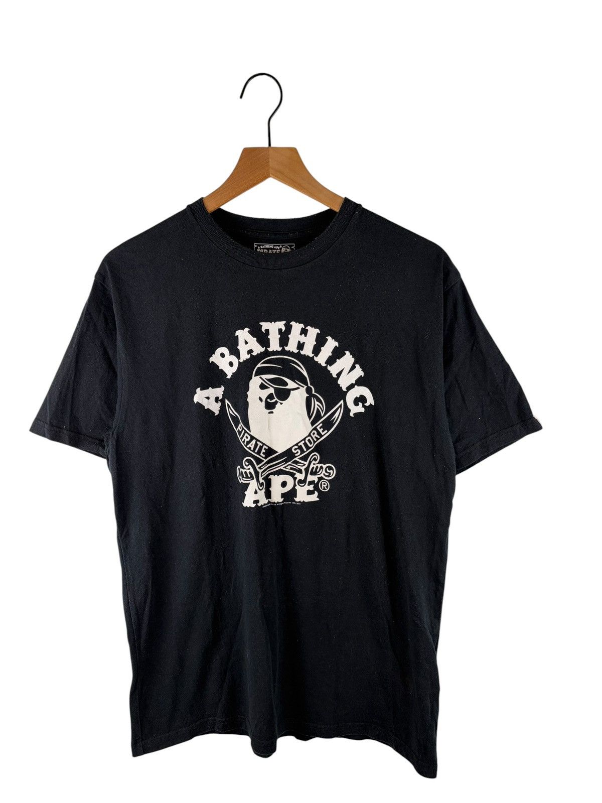2010 Bape Pirates Collage Logo Print Tee
