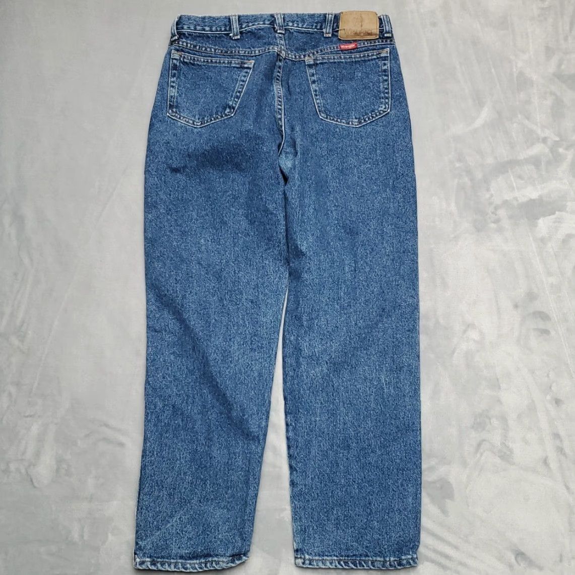 Wrangler VINTAGE Wrangler Jeans Mens 34x30 Blue Denim Premium Quality Comfort Made in USA Size US 34 / EU 50 - 5 Thumbnail