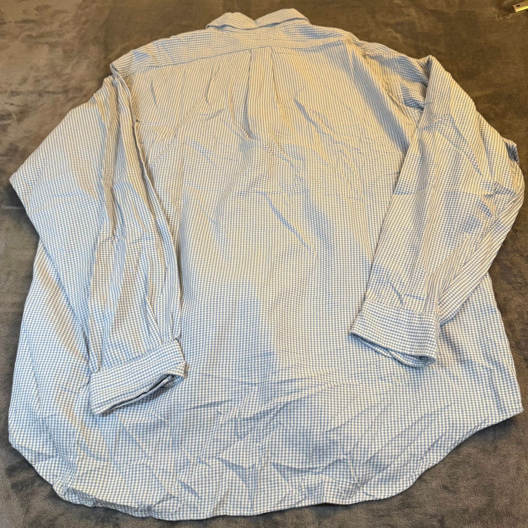 Ralph Lauren Ralph Lauren Blake Blue Gingham Button Down Shirt 100% Cotton Mens XL Size US XL / EU 56 / 4 - 5 Thumbnail