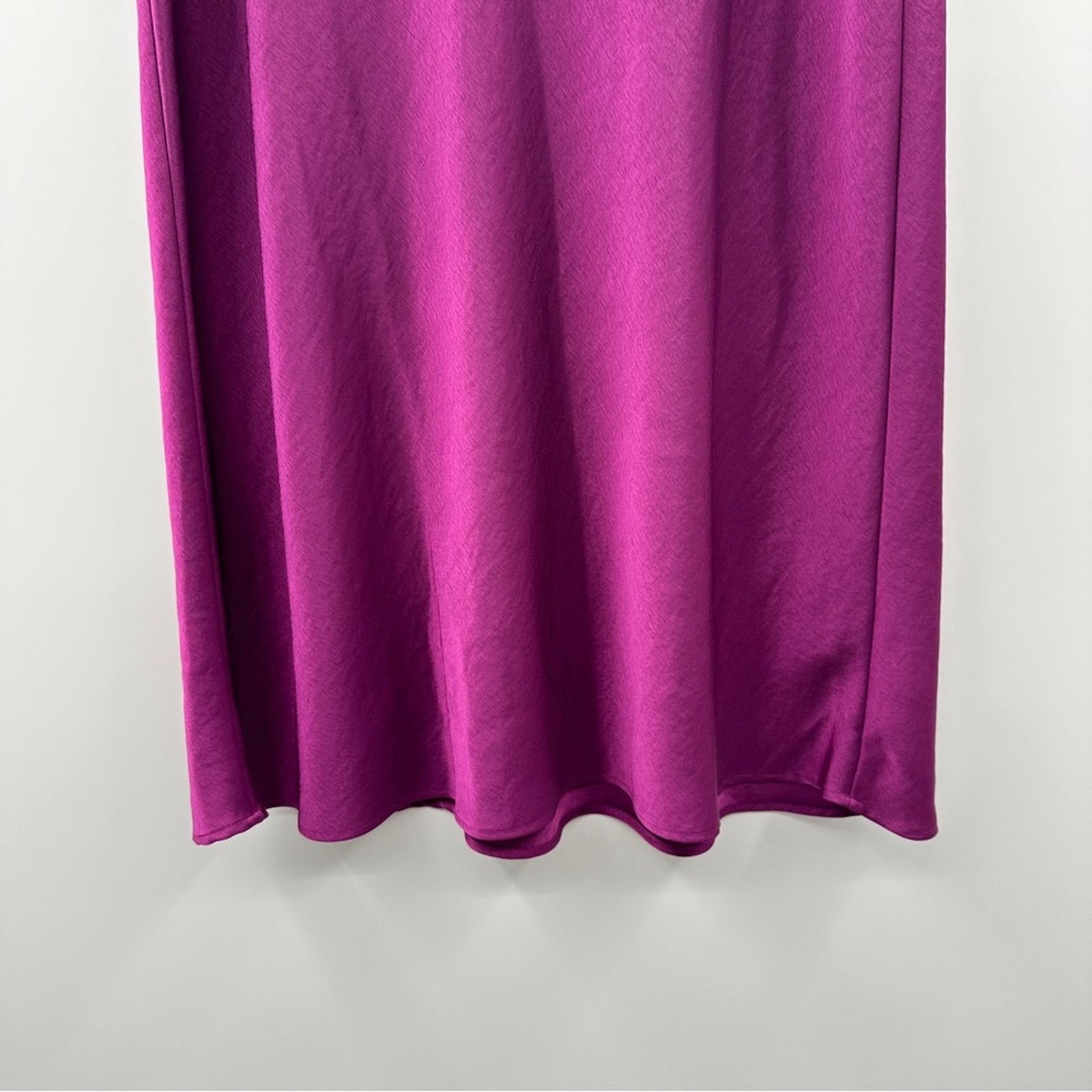 Sezane Sezane Sandy Purple Silky Side Zip Midi Skirt Sz 44 FR Size 32" / US 10 / IT 46 - 4 Thumbnail