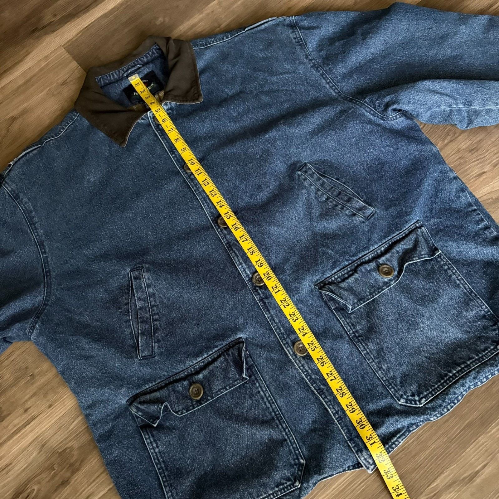 Ivy Crew × Vintage Vintage Denim Barn Chore Jacket Coat Men's Size 2XL Flannel Size US XXL / EU 58 / 5 - 5 Thumbnail