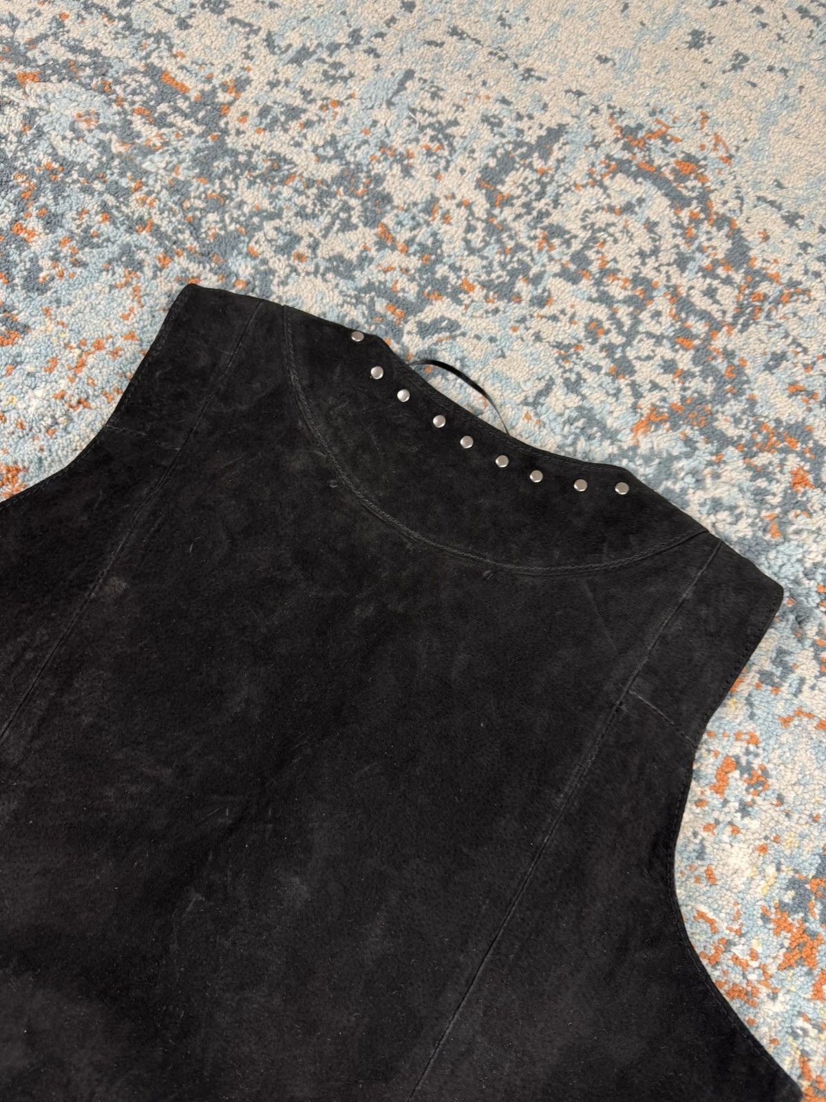 Cowboy Equipment × Leather × Vintage Vintage Y2K Real Leather fringes vest Cowboy western style Size ONE SIZE - 6 Thumbnail