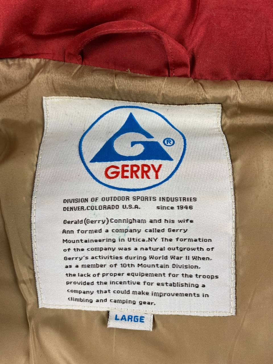 Japanese Brand gerry outdoor puffer jacket very nice design Size US L / EU 52-54 / 3 - 8 Thumbnail