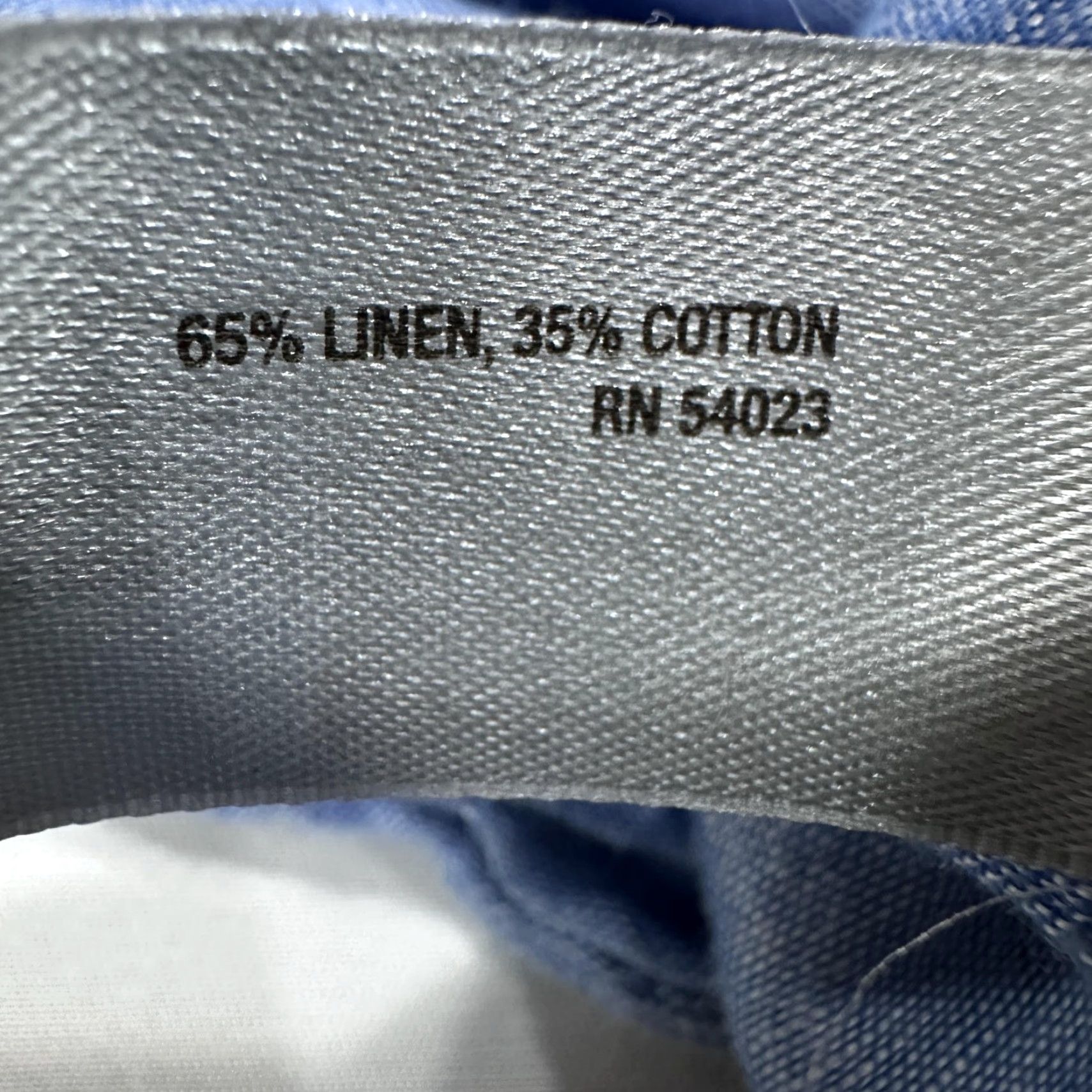 Old Navy Old Navy Shirt Men 2XL Blue Button Up Long Sleeve Linen Cotton Minimalist Casual Size US XXL / EU 58 / 5 - 3 Thumbnail