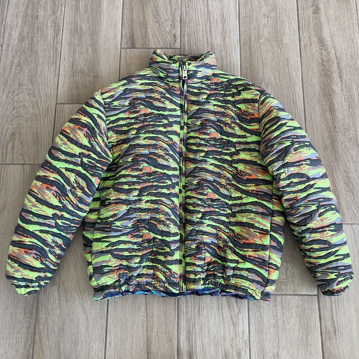 ERL - Quilted Camouflage-Print Cotton Down Jacket - Green ERL