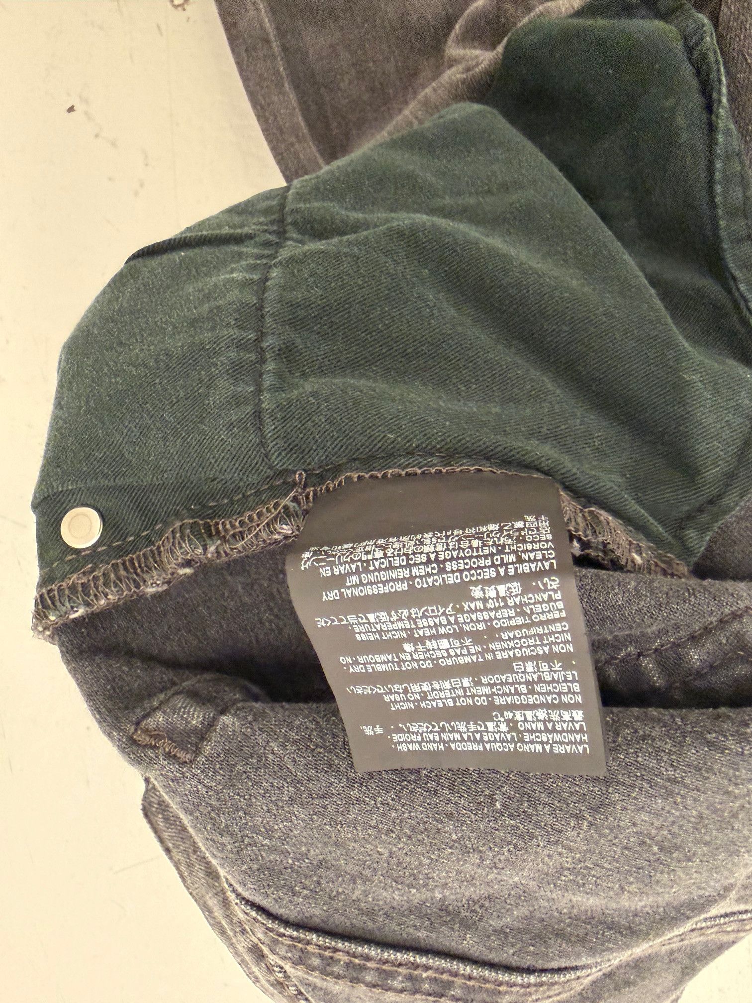 Balenciaga Early Demna Slim-Fit Coated Stretch-Denim Jeans Faded Black Size US 36 / EU 52 - 5 Thumbnail
