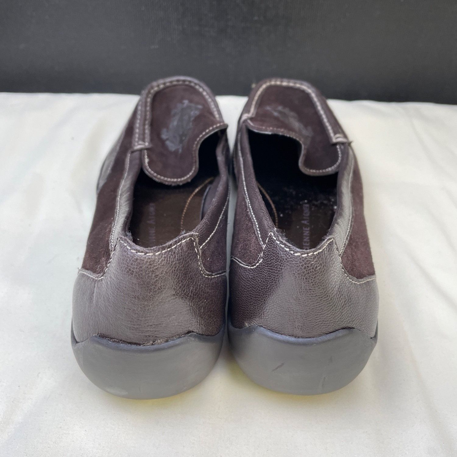Etienne Aigner Etienne Aigner Women's Brown Suede Leather Loafers/ Shoes Si Size US 7.5 / IT 37.5 - 5 Thumbnail
