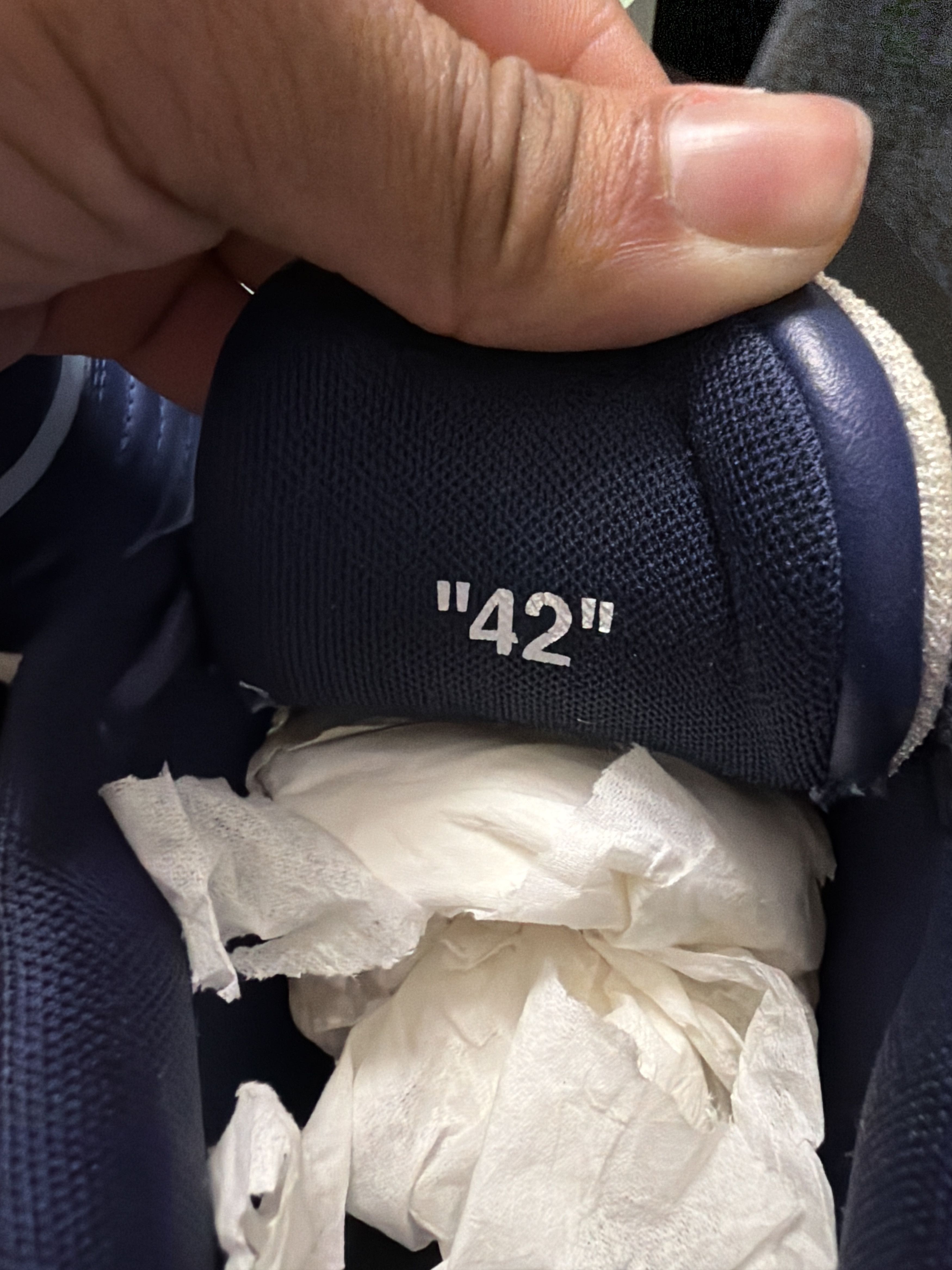 Off-White Off-White Out of Office White Navy Blue Size US 9 / EU 42 - 8 Thumbnail