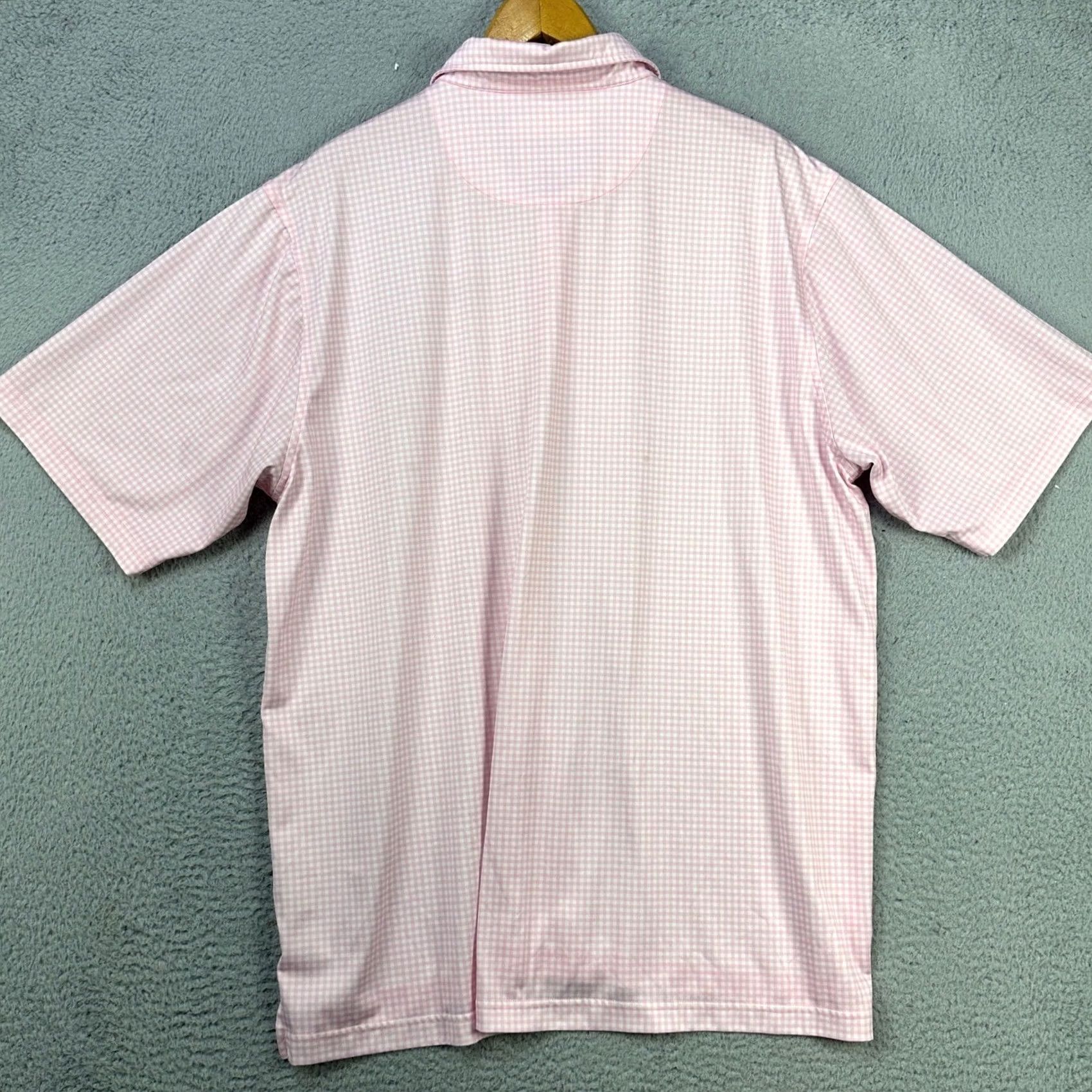 Vintage Donald Ross Polo Shirt Men XL Pink Check Rugby Logo Cypruss Point Golf Club Short Sleeve Golfing Shirt Size US XL / EU 56 / 4 - 3 Thumbnail