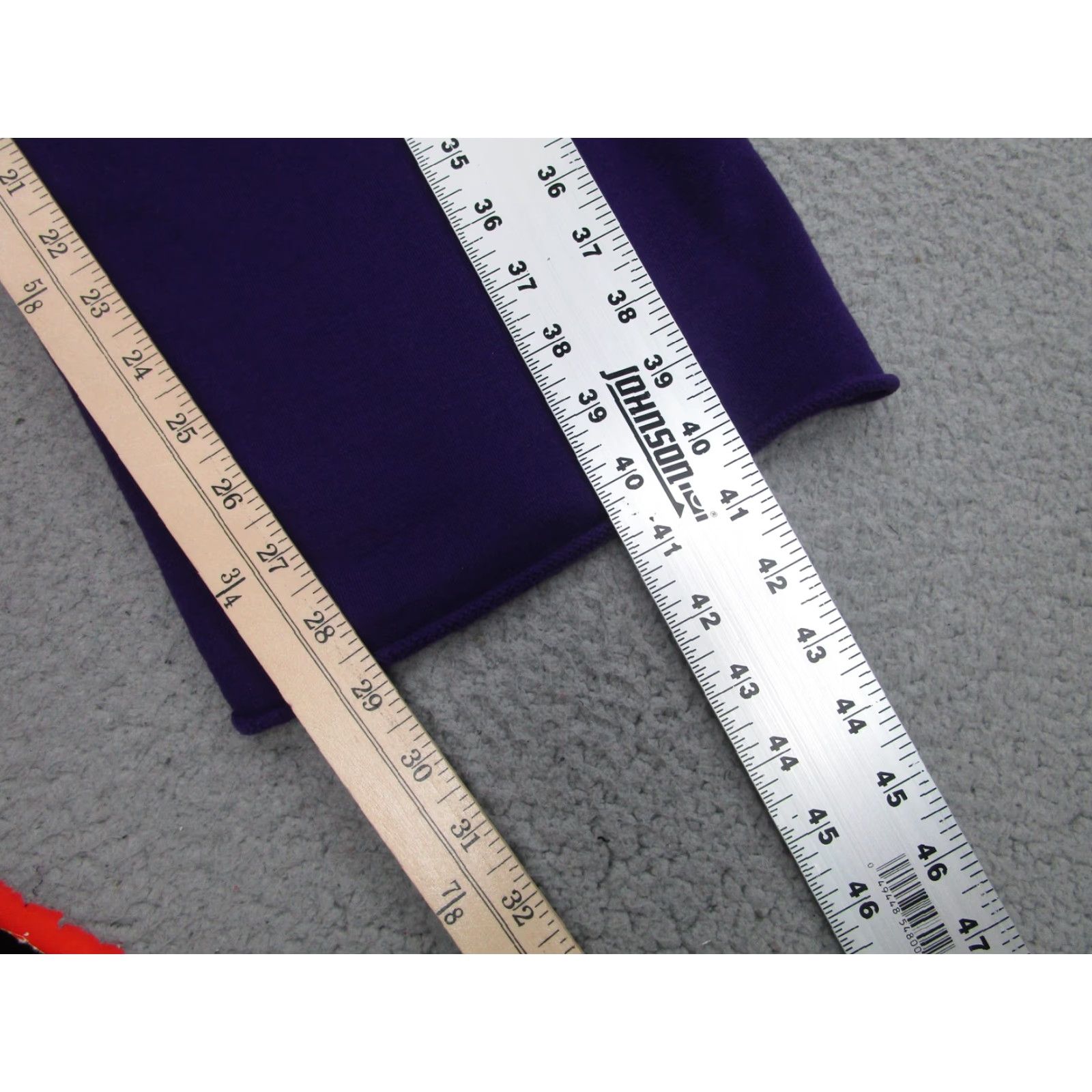 Teddy Fresh Teddy Fresh Sweatpants Mens XL Purple Fleece Pockets Drawstring Elastic Waist Size US 36 / EU 52 - 4 Thumbnail