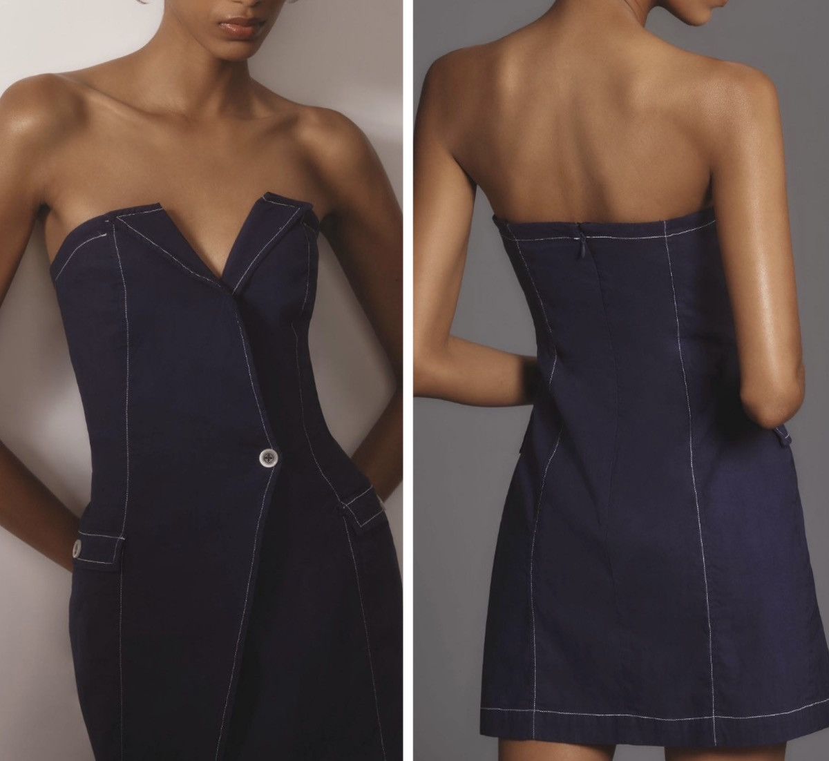 Anthropologie Anthropologie Maeve Strapless Wrap Mini Dress, Size 2 Size XS / US 0-2 / IT 36-38 - 1 Thumbnail