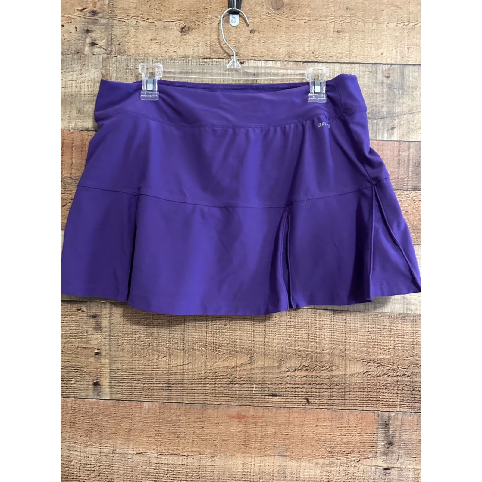 Nike Nike Dri Fit Womens Large Pleated Front Stretch Waist Golf Tennis Skort Purple Size ONE SIZE - 2 Thumbnail