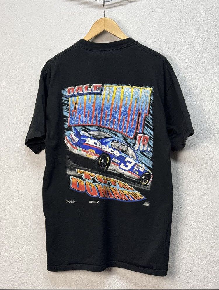 Band Tees × NASCAR VTG Vintage Dale Earnhardt JR Total Domination 1998 Nascar Size US L / EU 52-54 / 3 - 1 Thumbnail