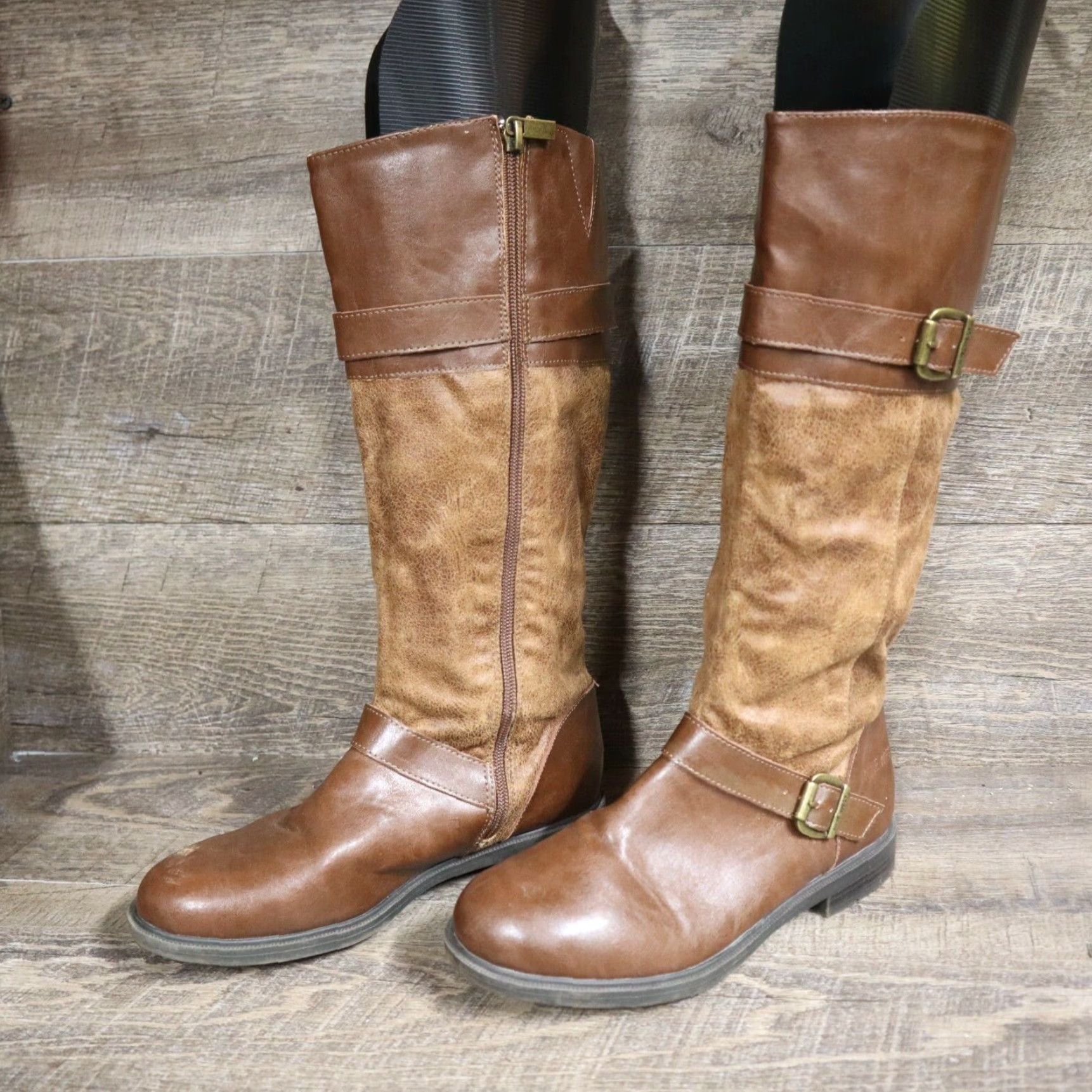 Nine West VINTAGE Nine West Casey Boots Brown Leather Women Size 4 Boots Womens Size US 4 / IT 34 - 2 Thumbnail