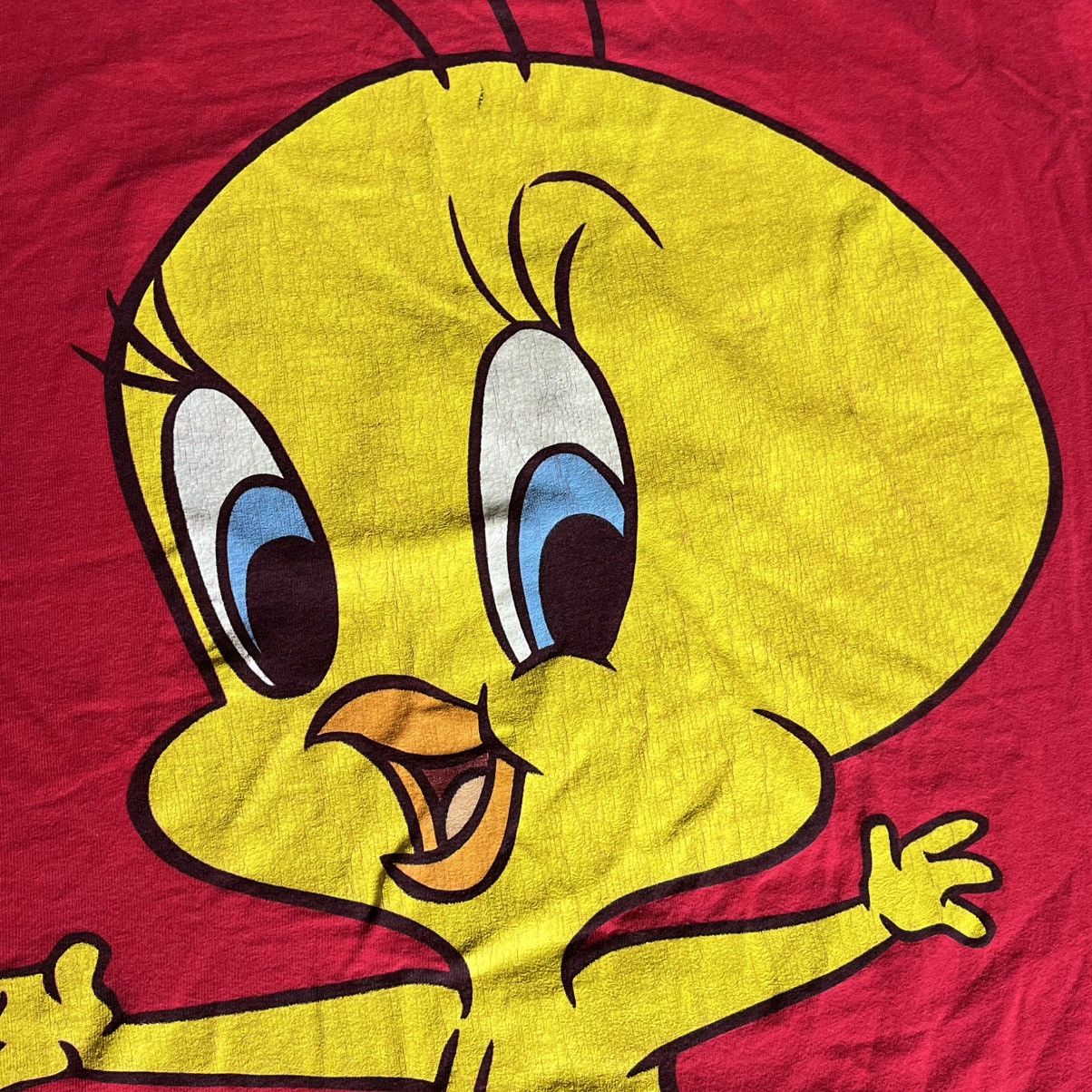 Warner Bros Vintage 1990s Looney Tunes Tweety Bird Graphic Logo T Shirt Size US XXL / EU 58 / 5 - 4 Thumbnail