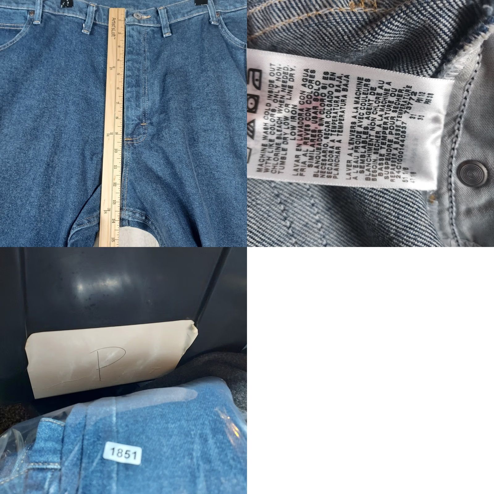 Wrangler Wrangler Five Star Relaxed Fit Jeans Mens 46x30 Stretch Denim NWT Blue 5-Pocket Logo Straight Jeans Mens LGE40 Size US 30 / EU 46 - 8 Thumbnail