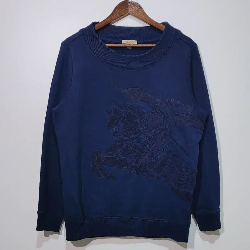 Burberry Burberry Navy Cotton Women's Sweatshirt Size S / US 4 / IT 40 - 1 Thumbnail