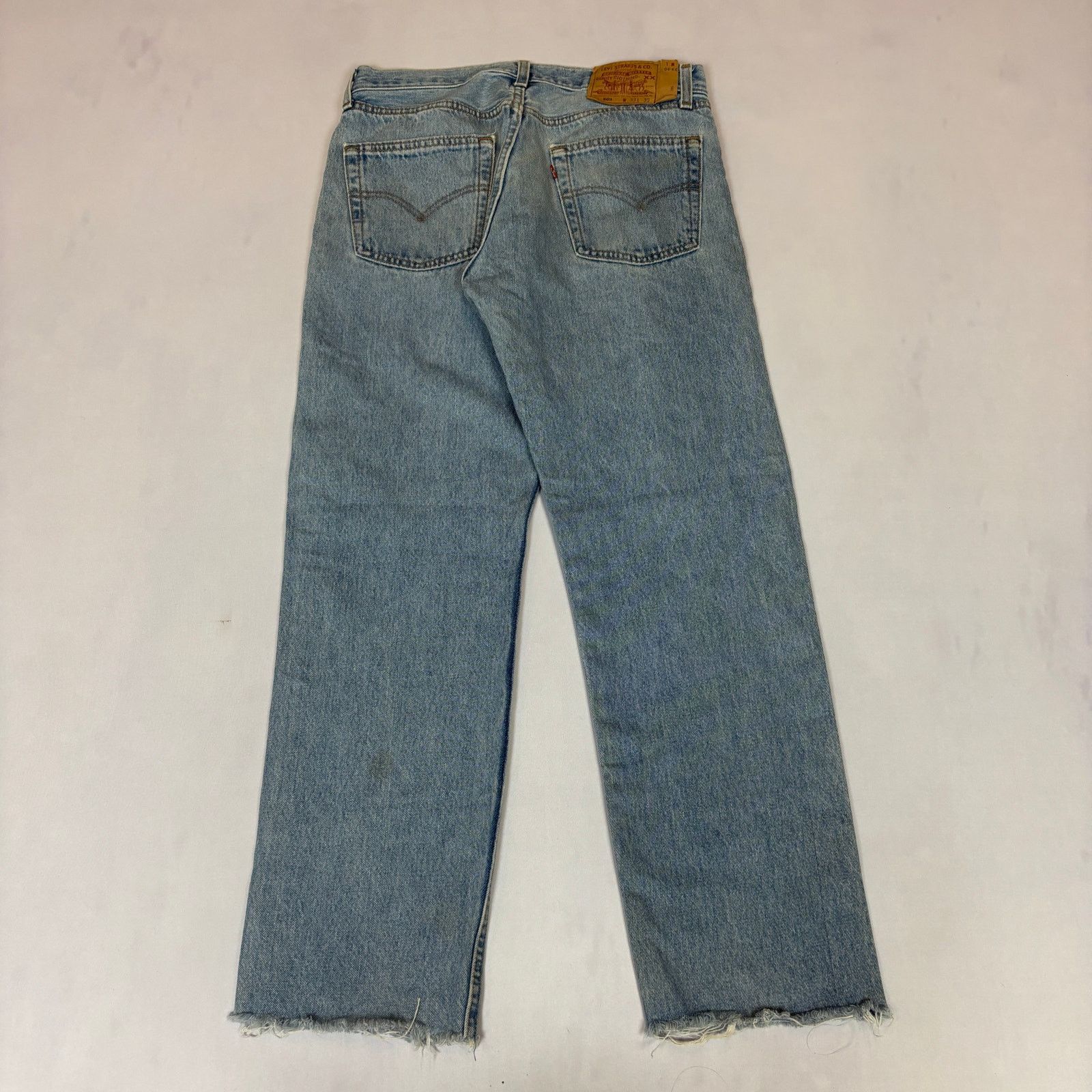 Levi's Vintage 90s Levi's 501 Straight Leg Jeans 31x29 Size US 31 - 3 Thumbnail