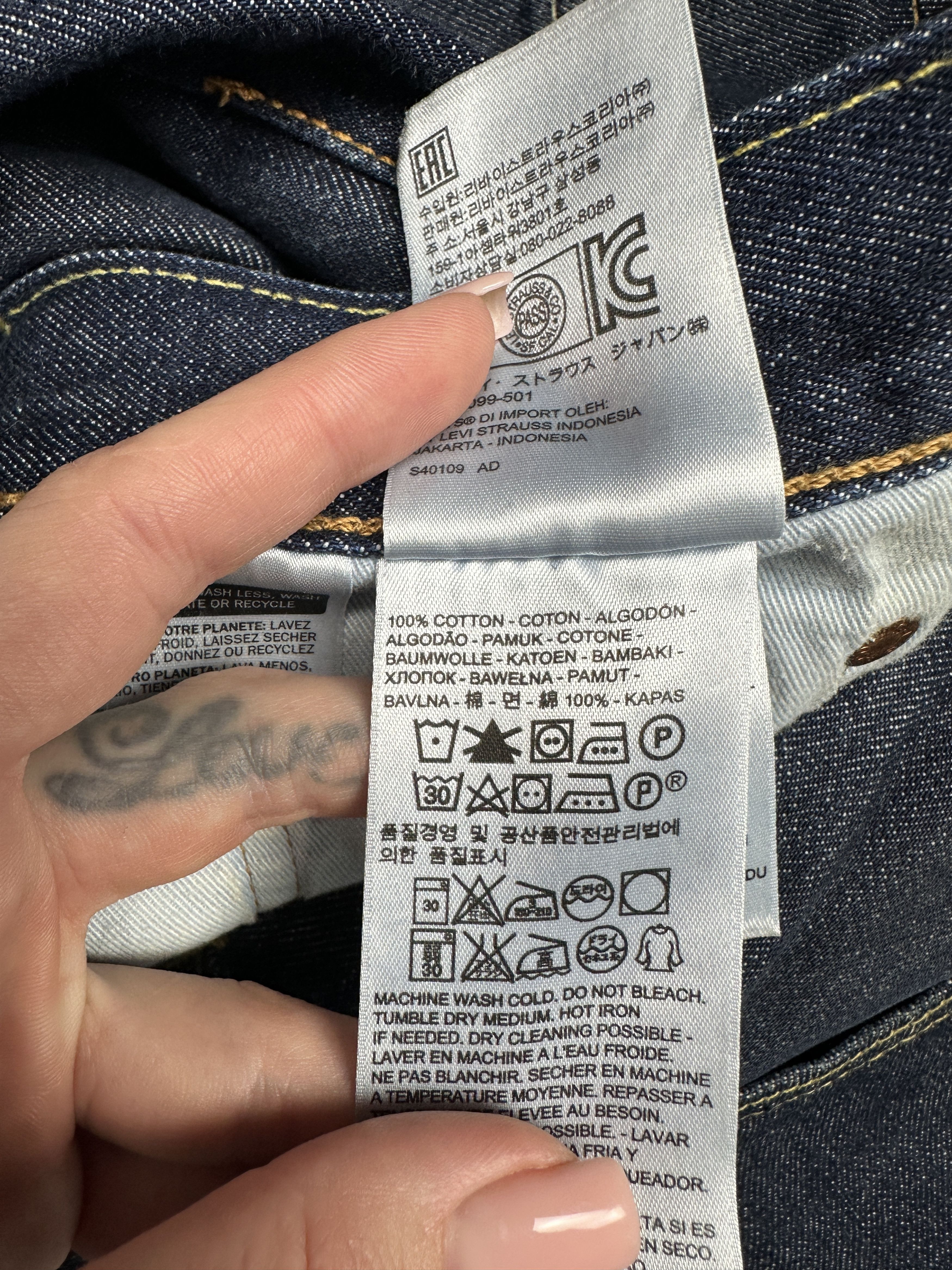 Levi's Levi's 501 Mens Denim Pants Jeans Size 38 x 32 Size US 38 / EU 54 - 9 Thumbnail