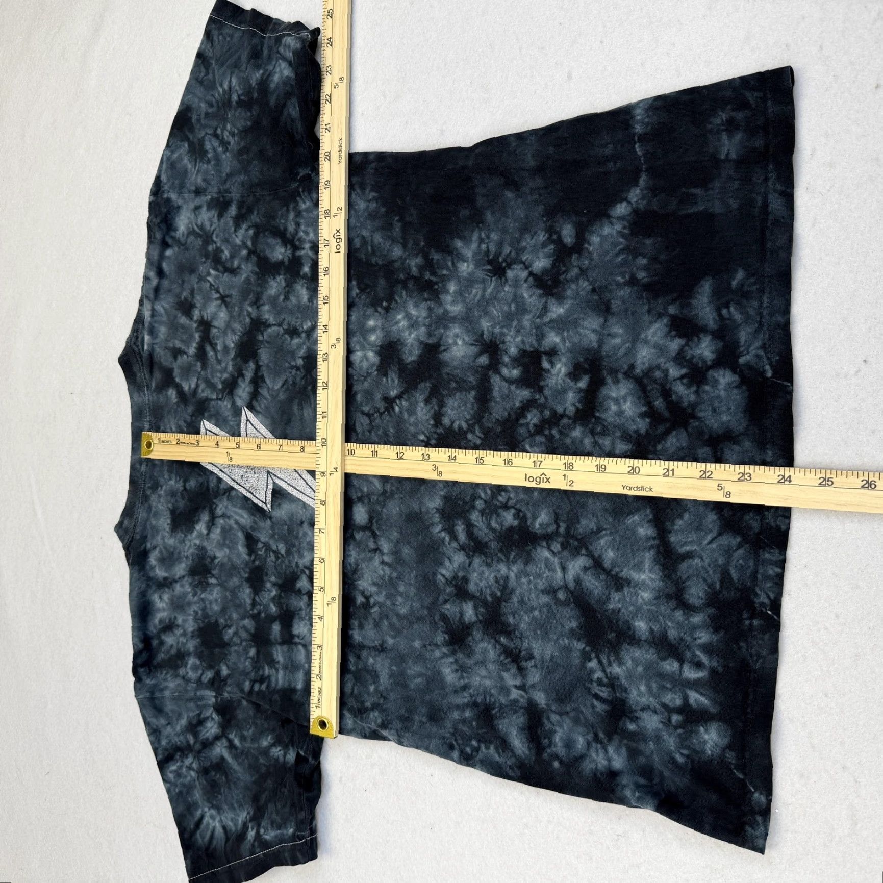 Vintage VINTAGE AC/DC Back In Black Shirt Mens M Black Tie-Dye Tee Sundog 2000s Size US M / EU 48-50 / 2 - 6 Thumbnail
