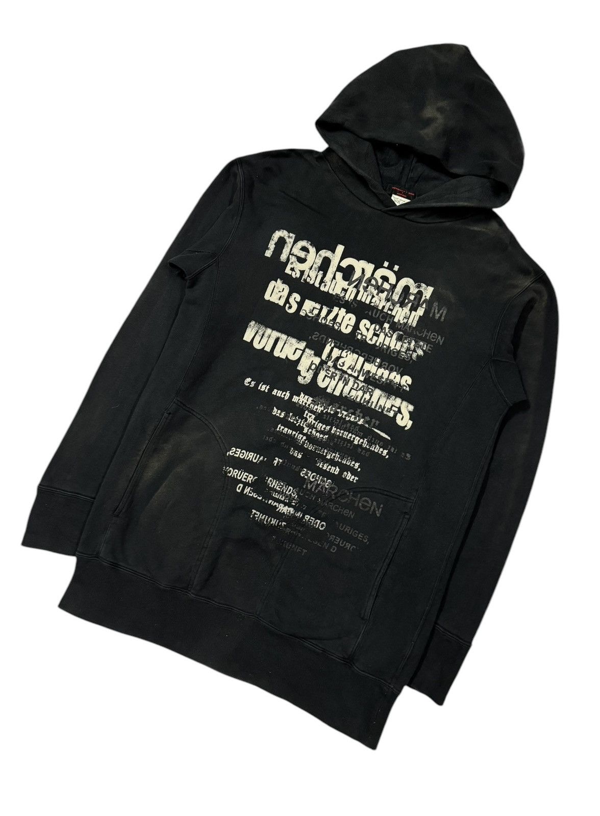 Costume National × If Six Was Nine × Vintage Vtg🔥National Name Grosbec Poem Pullover Hoodies Size US M / EU 48-50 / 2 - 6 Thumbnail