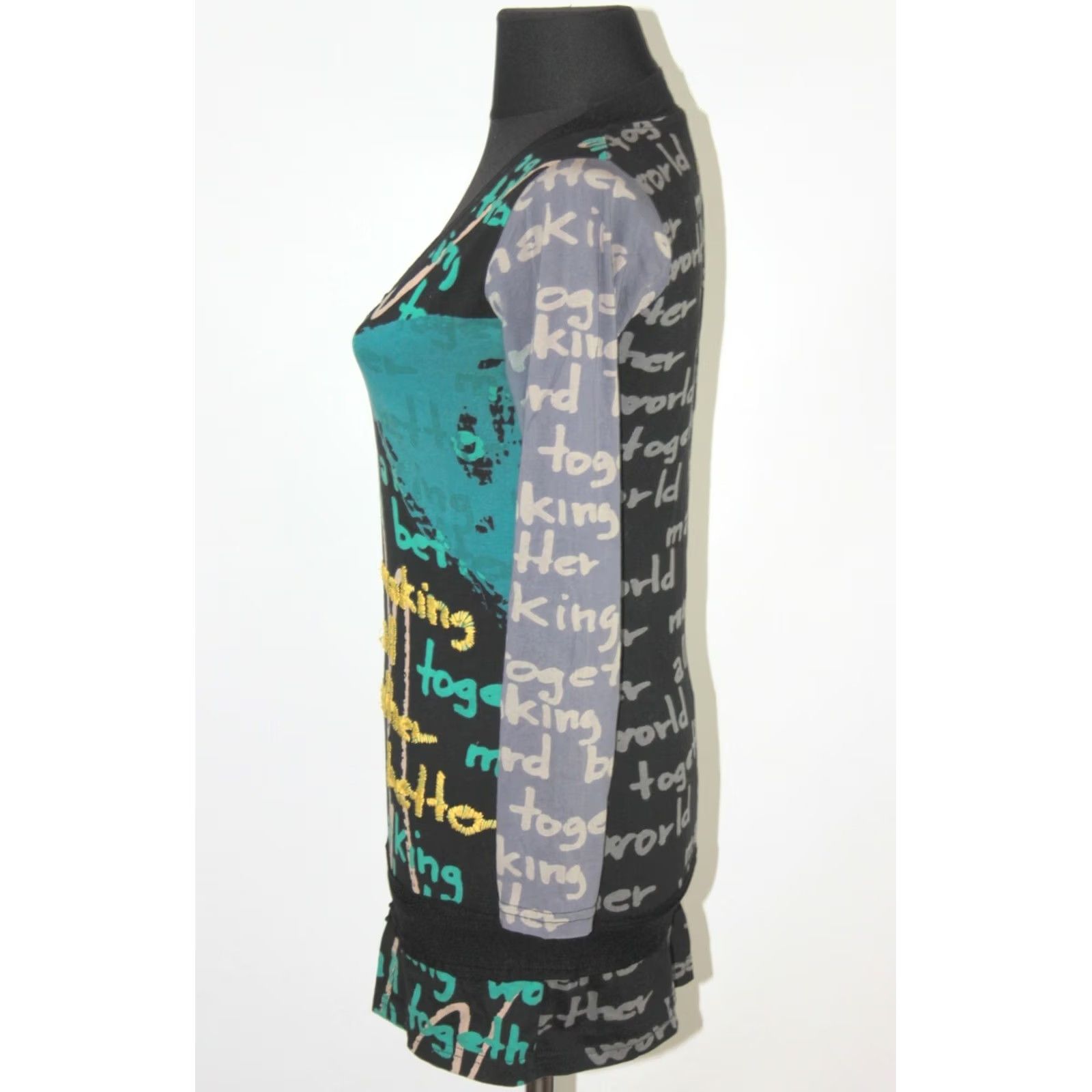 Desigual Desigual Tunic Shirt Womens M Multicoloured Cotton Long Sleeve Tunic Jumper Length 74 cm Armpit to Armpit 44 cm Shoulder to Shoulder 34 cm Womens Size M / US 6-8 / IT 42-44 - 4 Thumbnail