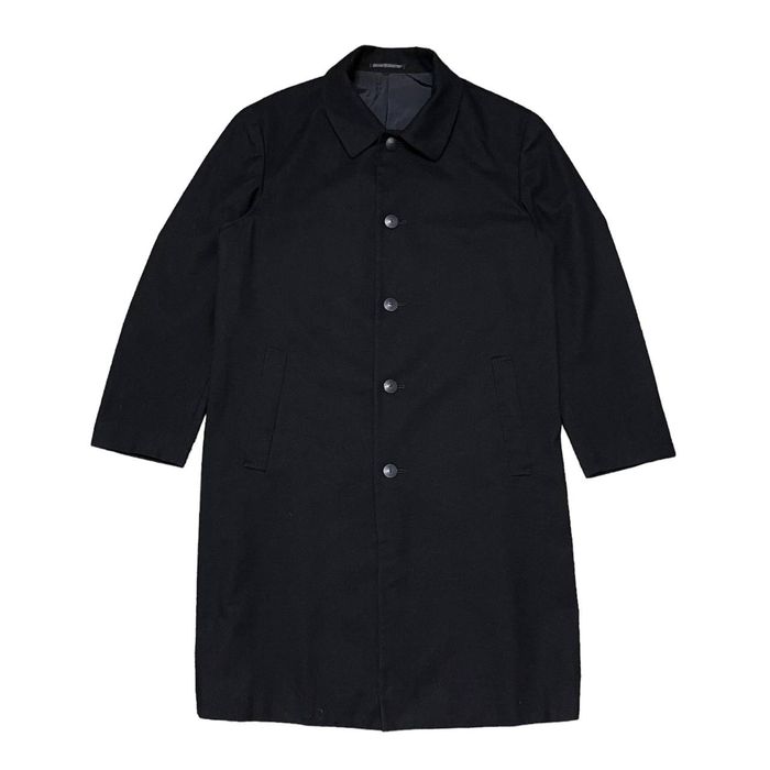 Yohji Yamamoto AW02 Yohji Yamamoto Pour Homme Wool Long Coat Single ...