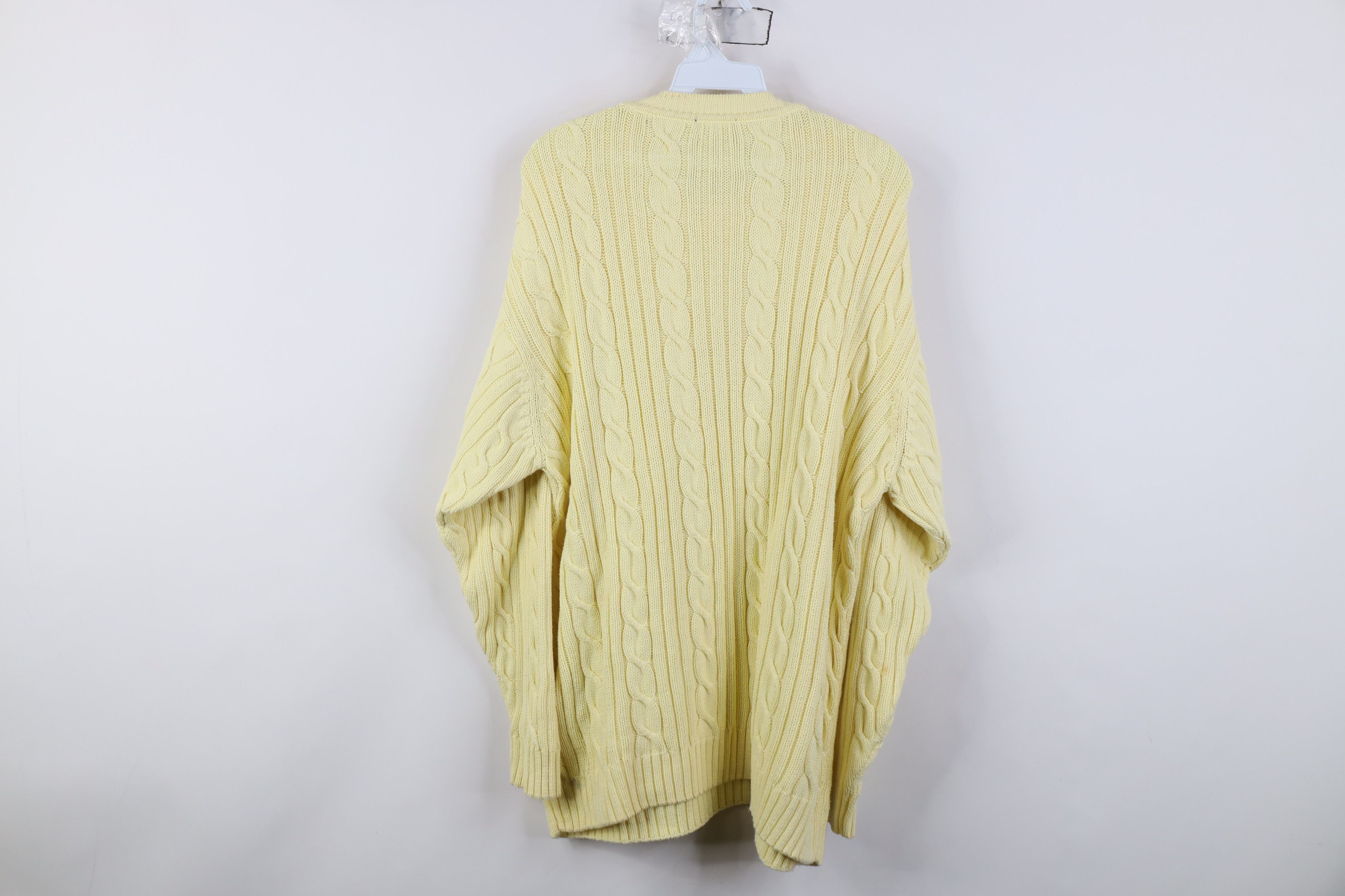 Vintage Vintage 90s Streetwear Ribbed Cable Knit Fisherman Sweater Size XXL / US 16-18 / IT 52-54 - 11 Thumbnail