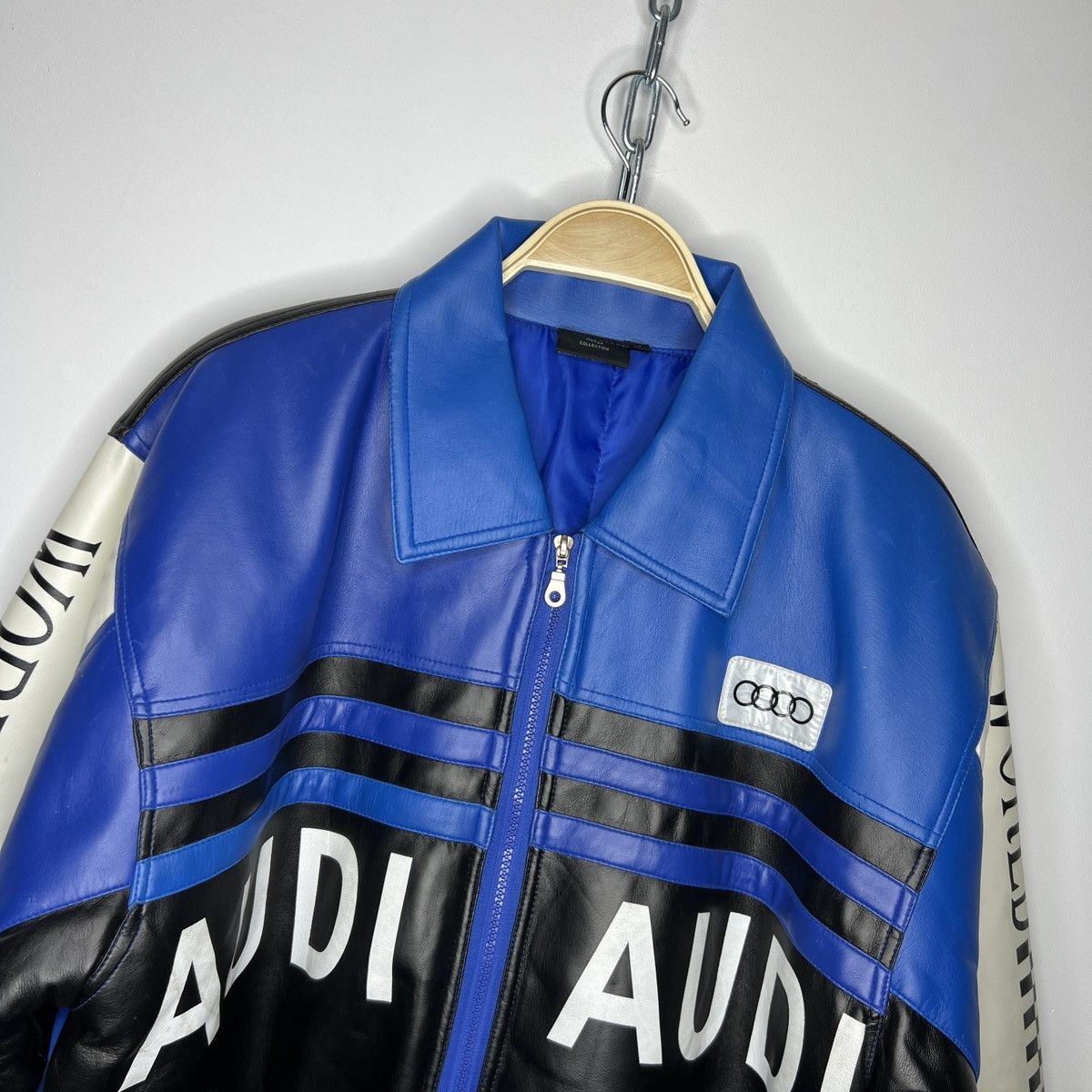 Other Vintage Audi Leather Racing Moto Bomber Jacket 90s Y2K RARE Size US M / EU 48-50 / 2 - 5 Thumbnail