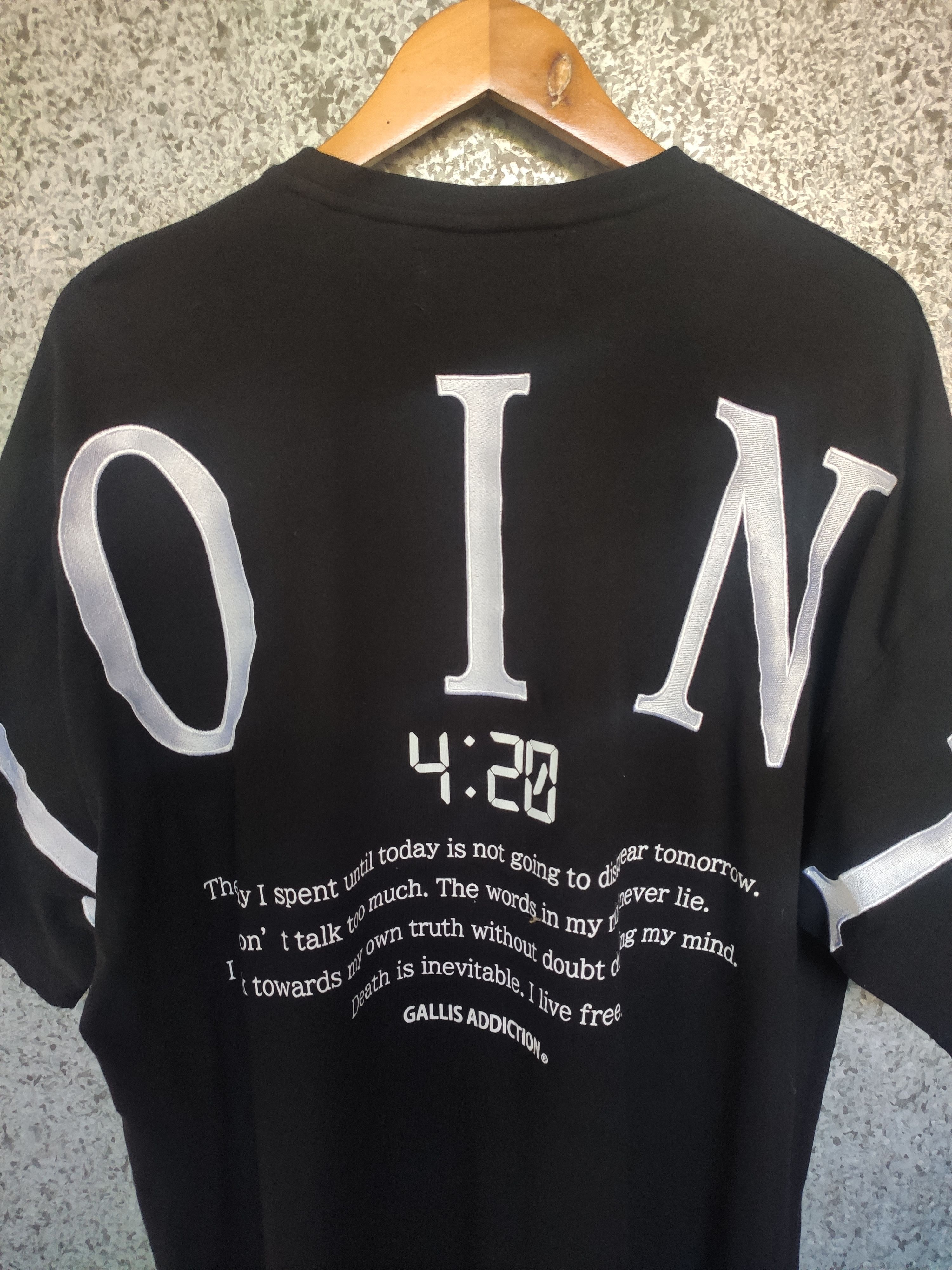 Japanese Brand Gallis Addiction t shirt oversized Size US L / EU 52-54 / 3 - 5 Thumbnail