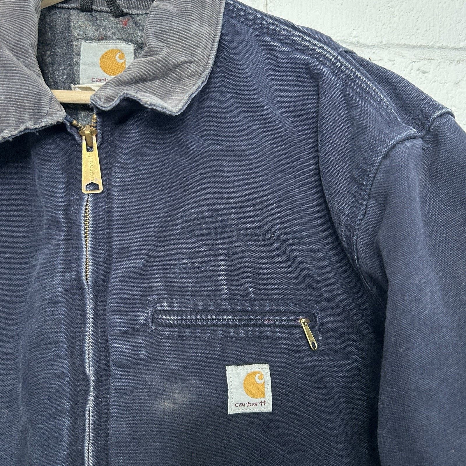 Carhartt Vintage Carhartt Blanket-Lined Detroit Jacket “Dark Navy” Size US L / EU 52-54 / 3 - 5 Thumbnail