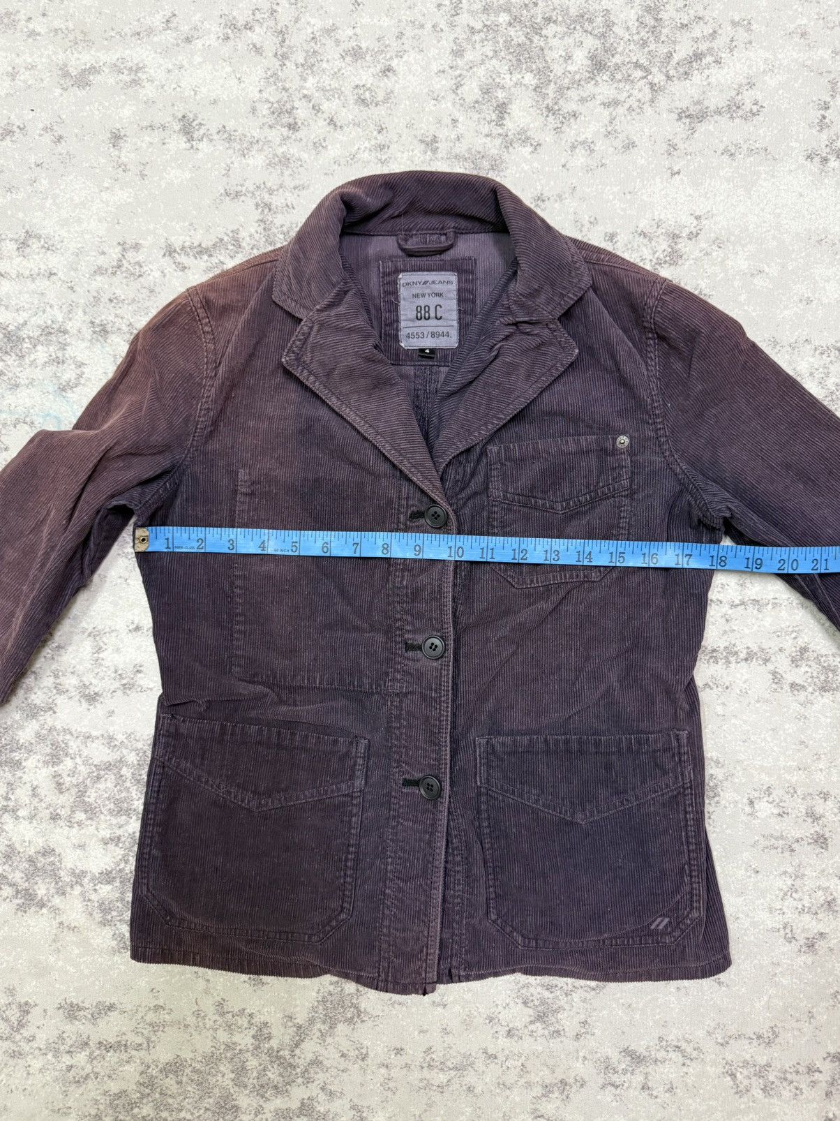 DKNY SUN FADED DKNY OPEN COLAR CUDROY COATS JACKET Size XS / US 0-2 / IT 36-38 - 16 Thumbnail