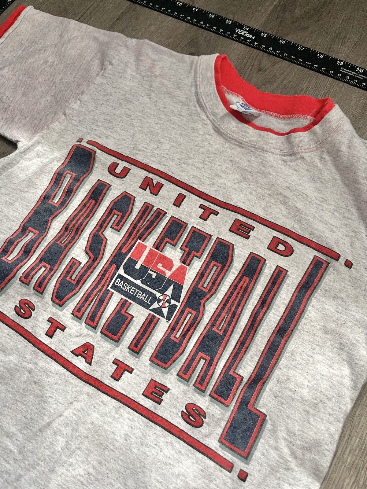 Vintage Vintage Salem Sportswear “91’ USA Basketball” T-shirt (Sz.S) Size US S / EU 44-46 / 1 - 2 Thumbnail